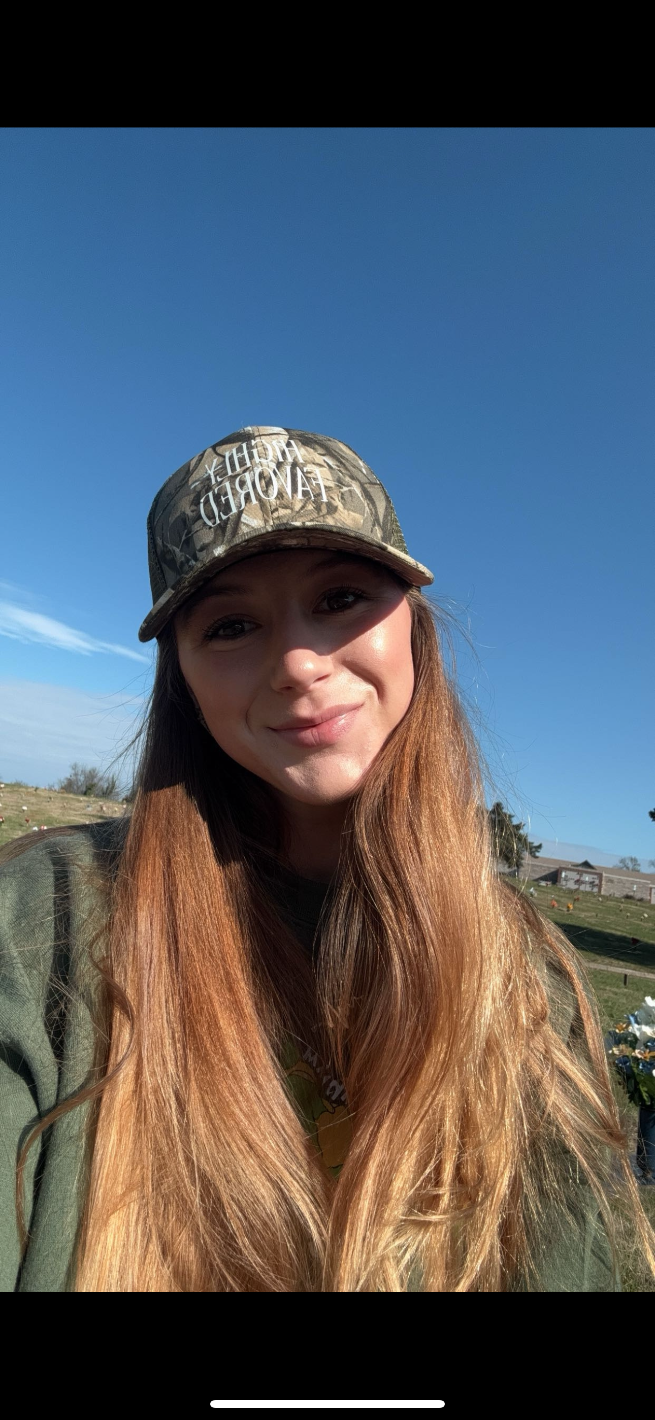 Highly Favored Camo Unisex Camo Adjustable Hat