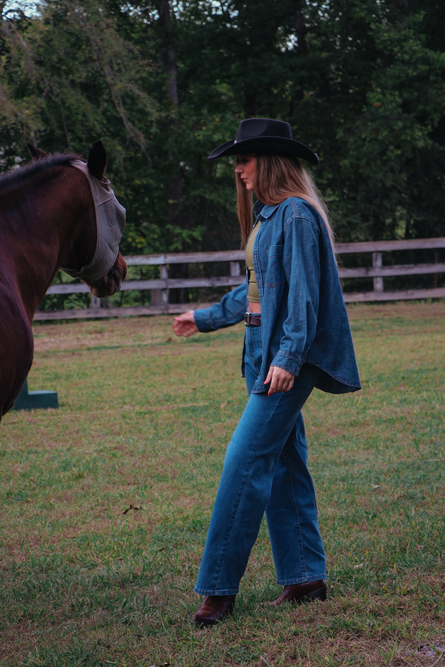 Denim Button Down Shirt