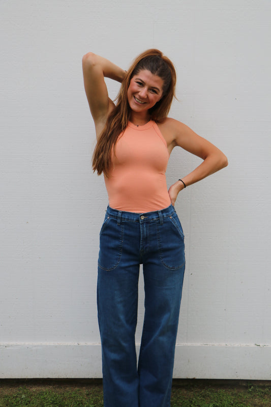 Everyday Classic Cotton Round Neck Racerback Tank