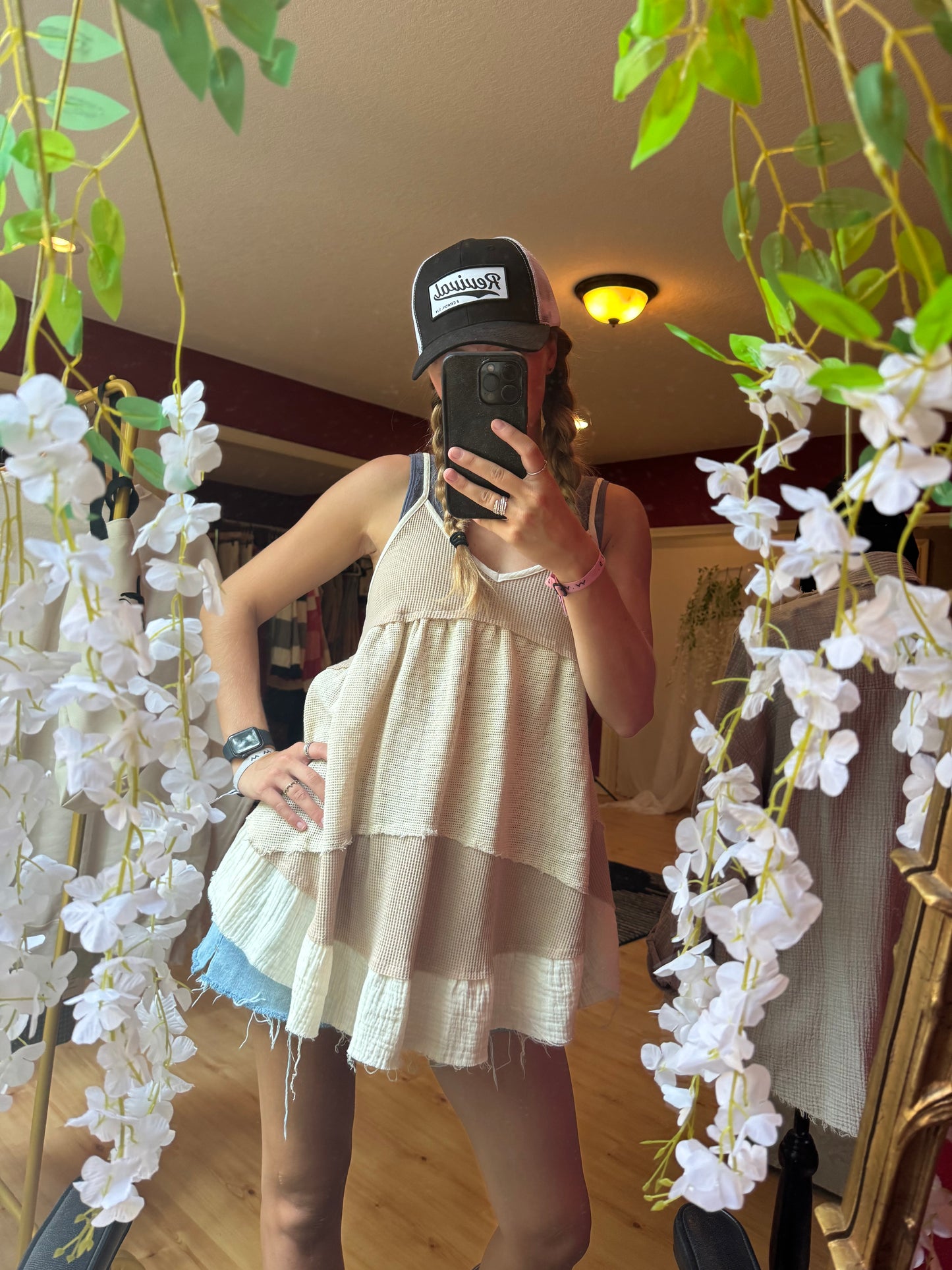 Patchwork Knit Wear Any Way Mini Dress