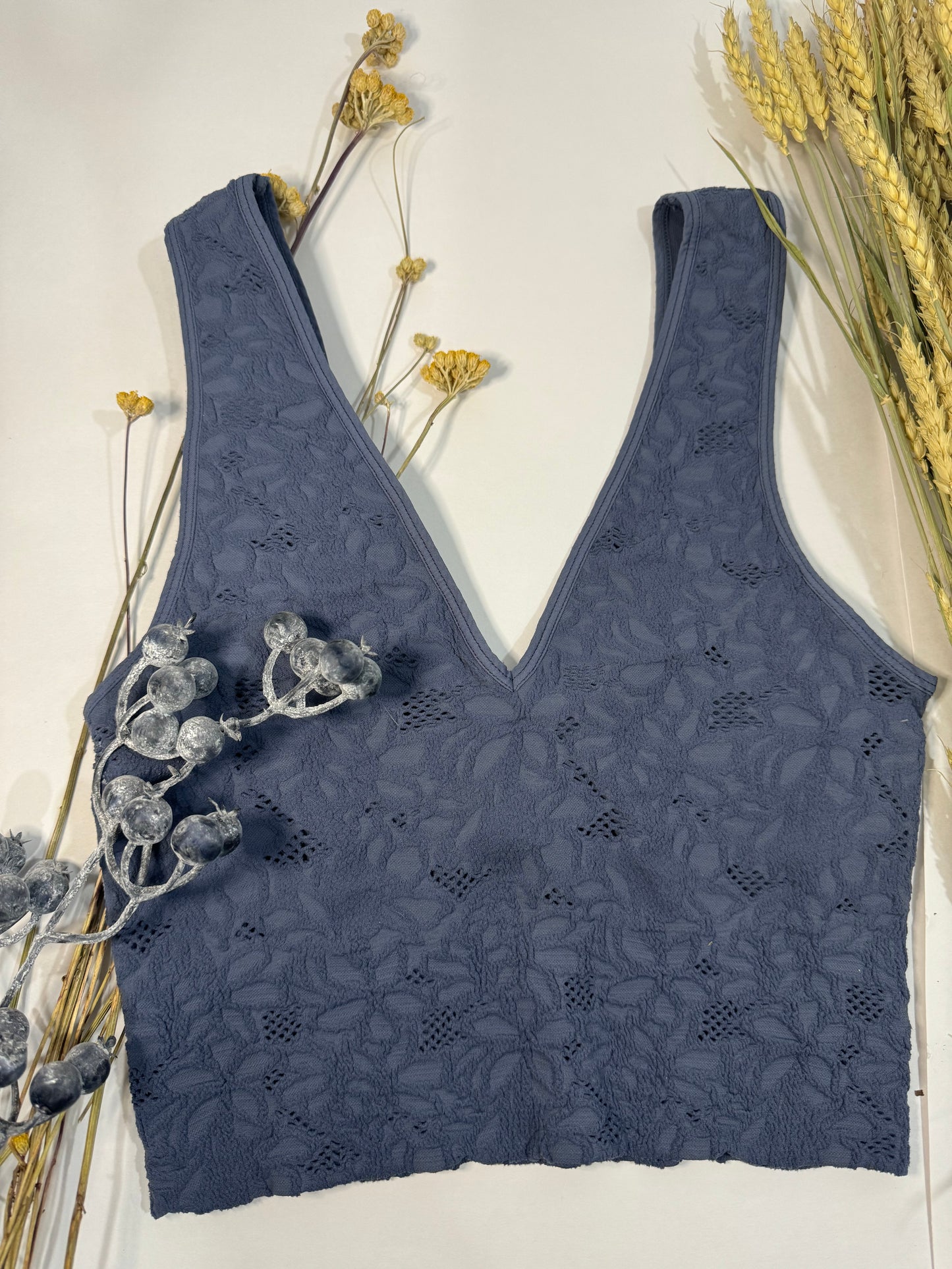 Lucy Lace V-Neck Tank Top