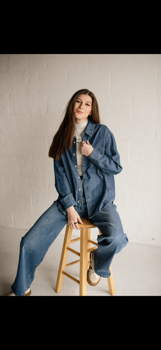 Denim Button Down Shirt