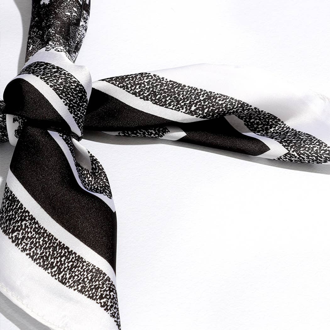 Satin Forest Print Light Weight Soft Scarf