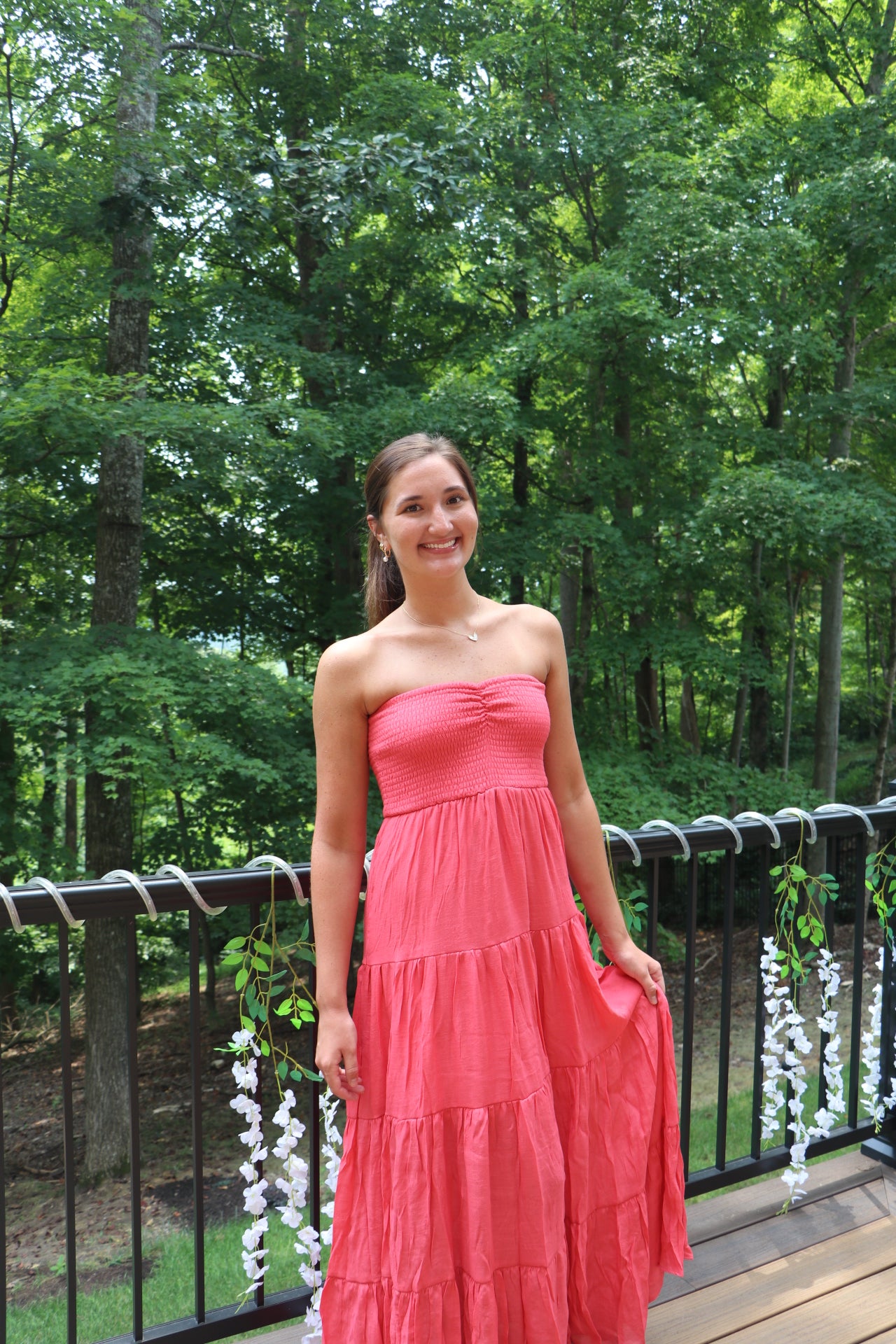 Smocked Strapless Molly Tube Top Maxi Dress