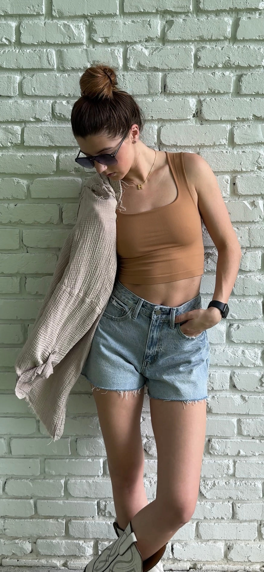 Coleen Clean Line Square Neck Top