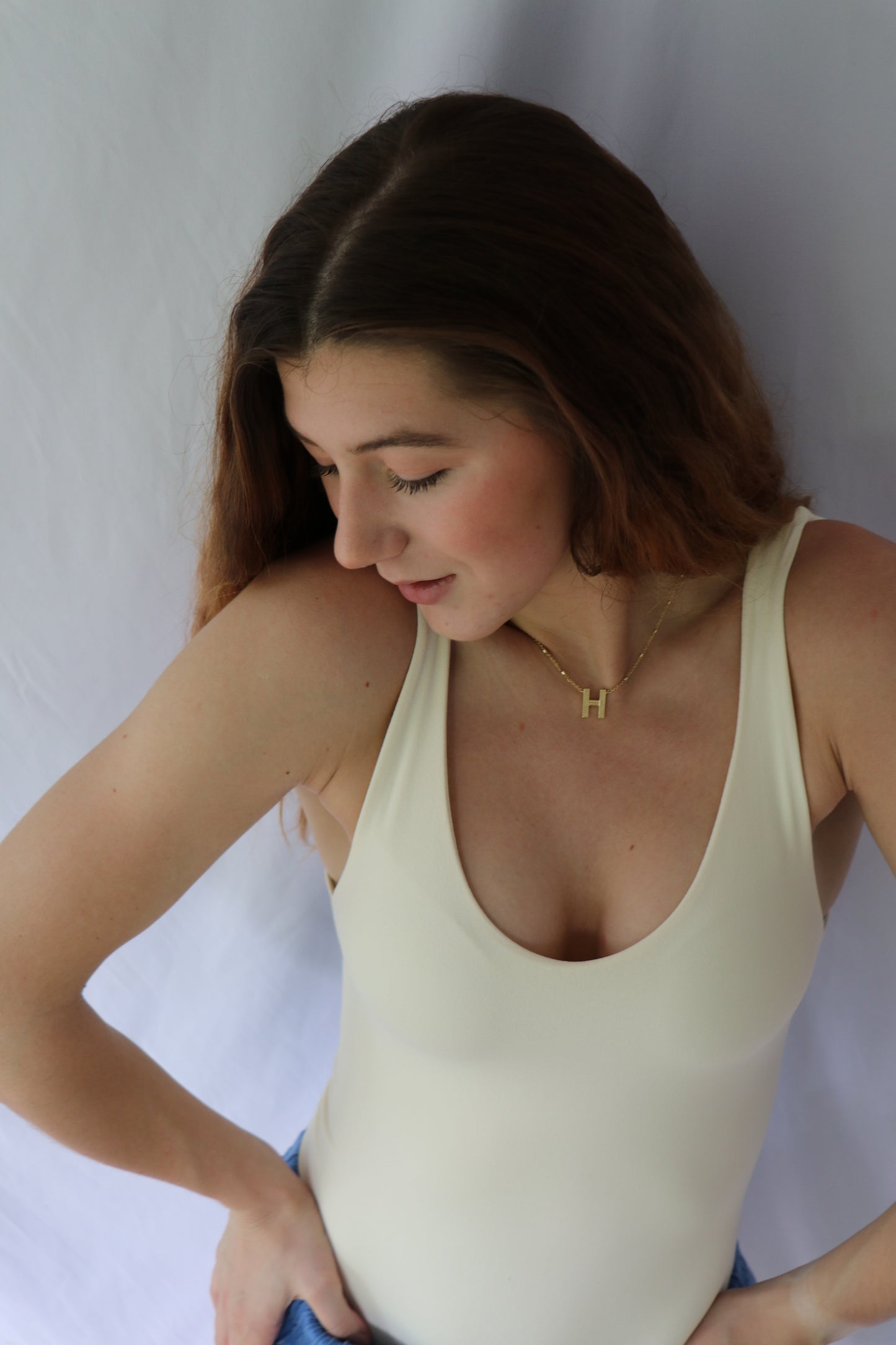 Yours Truly Double Lined Scoop Bodysuit