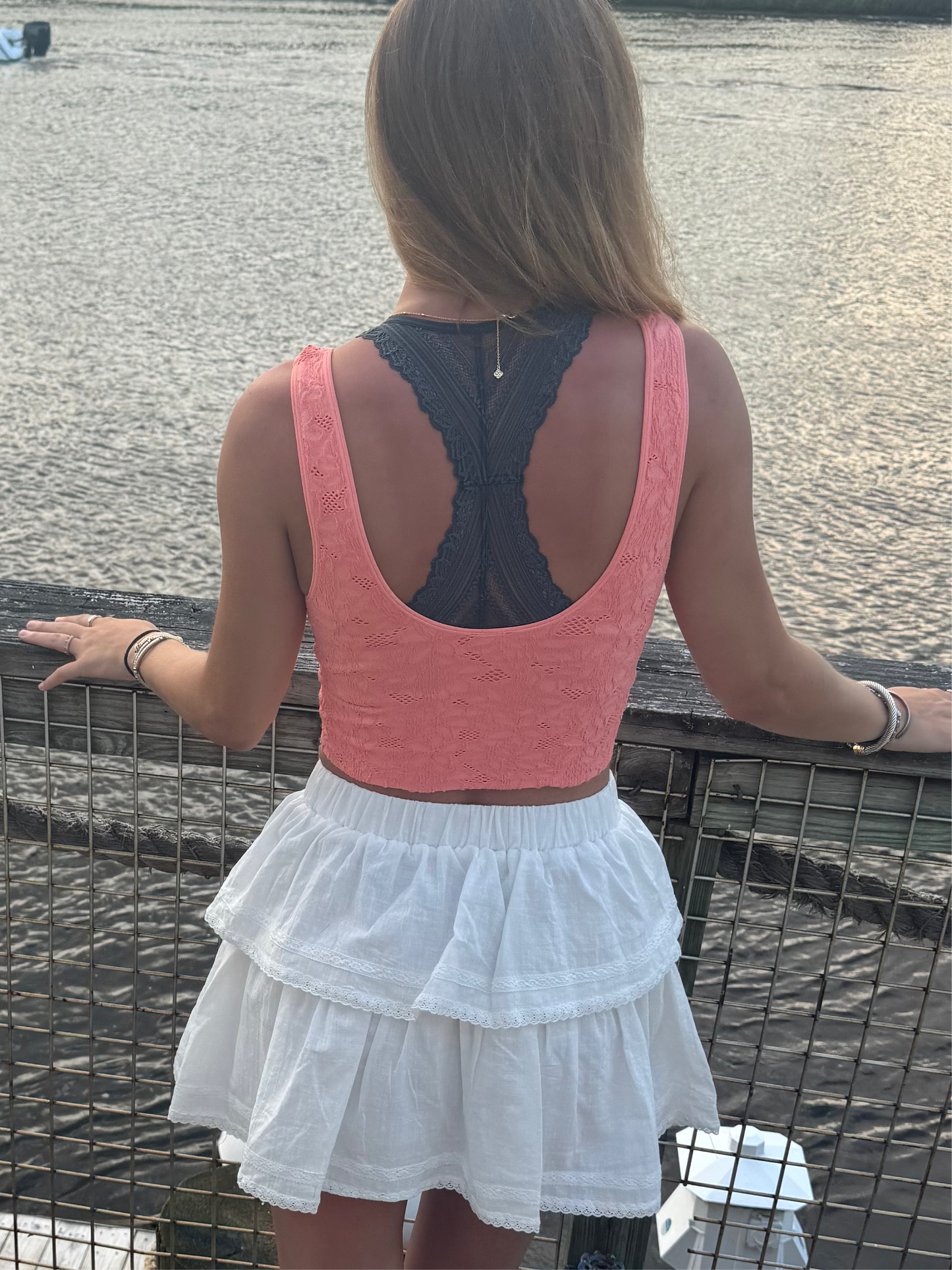 Sam Seamless Front Lace Racerback Bralette