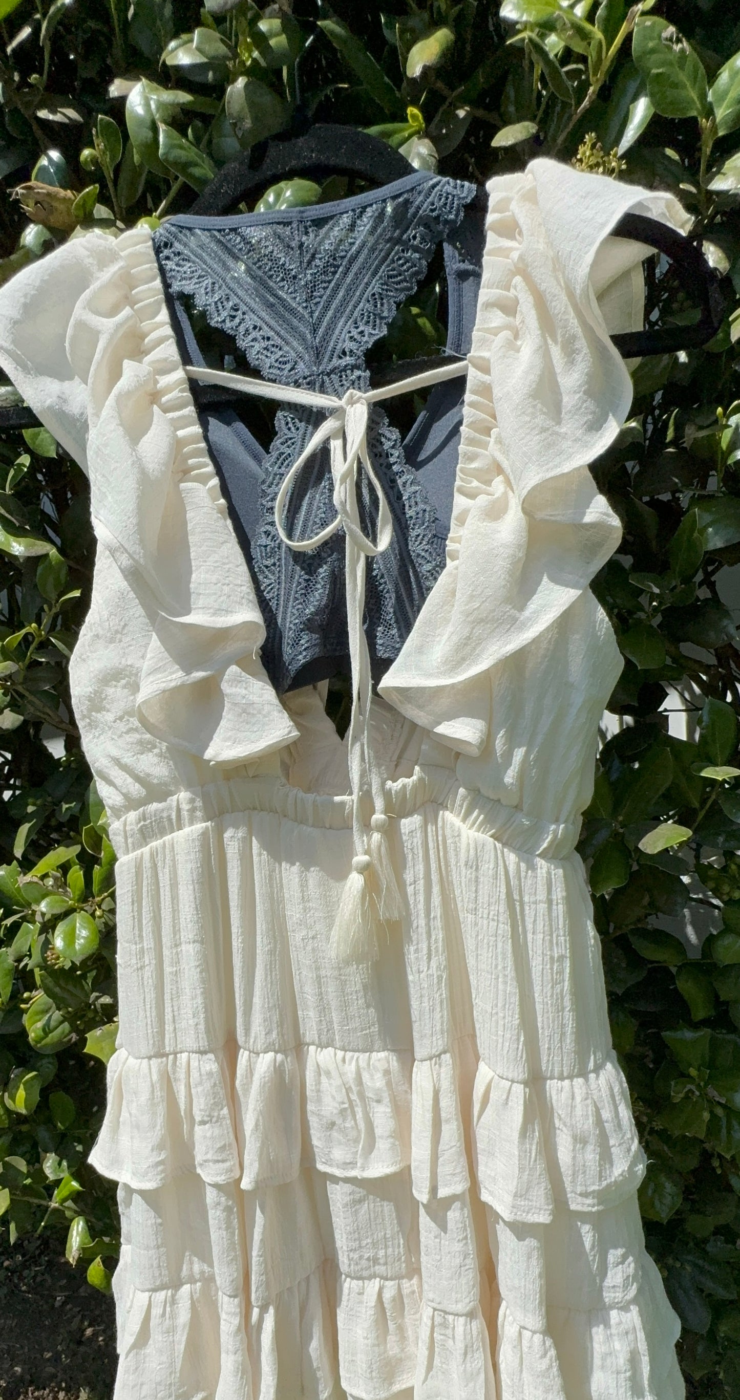 Delilah Open Back Tiered Mini Dress