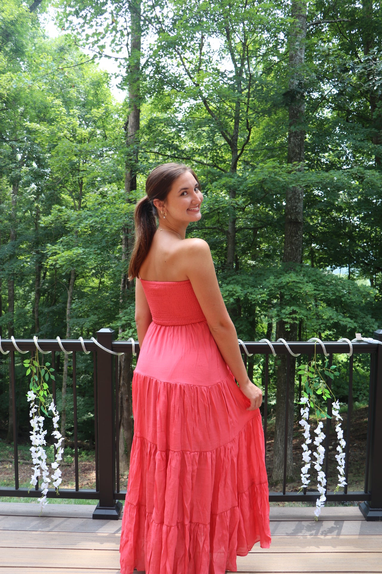 Smocked Strapless Molly Tube Top Maxi Dress