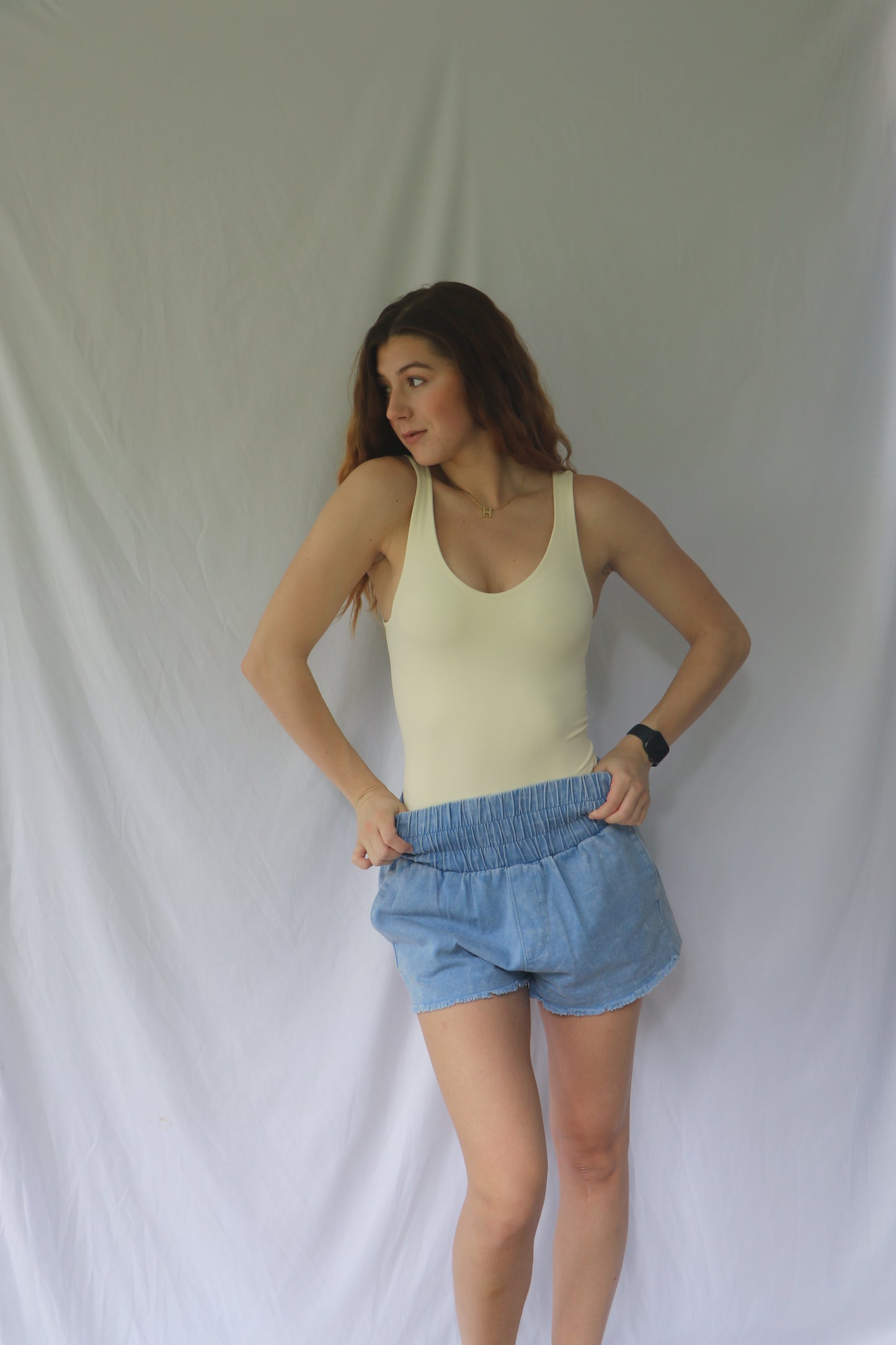 Yours Truly Double Lined Scoop Bodysuit