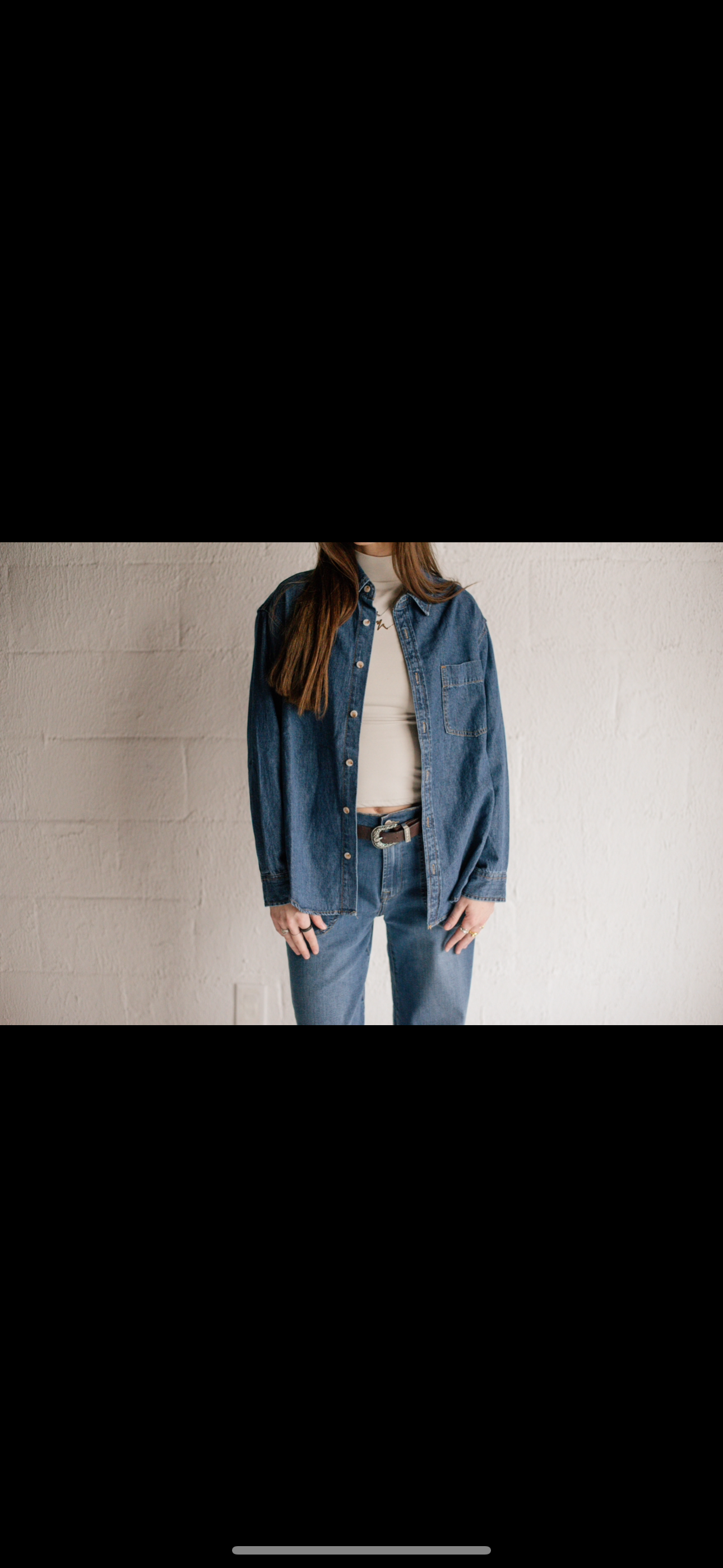 Denim Button Down Shirt