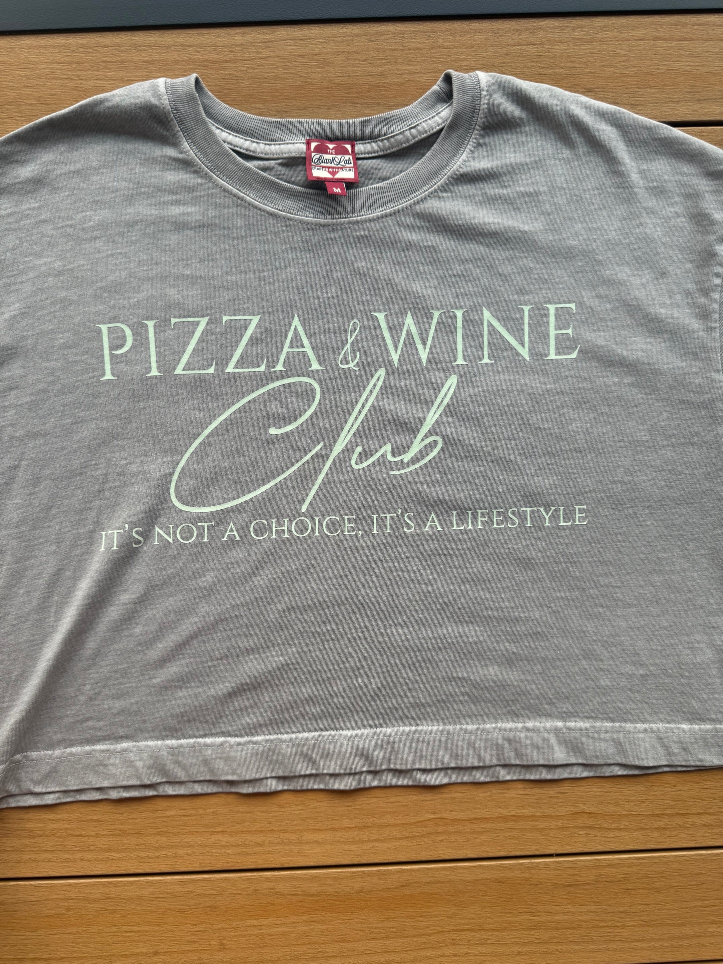 Oversized Organic Cotton Drop Shoulder Boxy Crop Graphic Tee