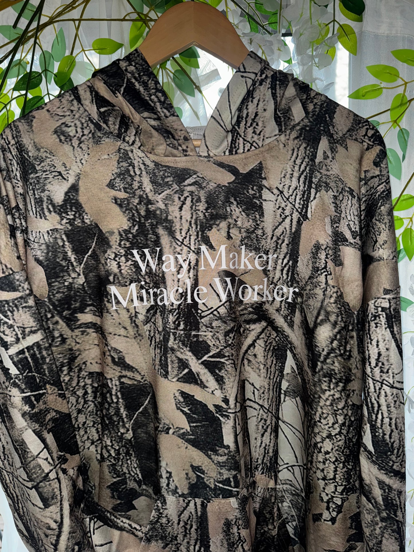 Way Maker, Miracle Worker Camo Hoodie