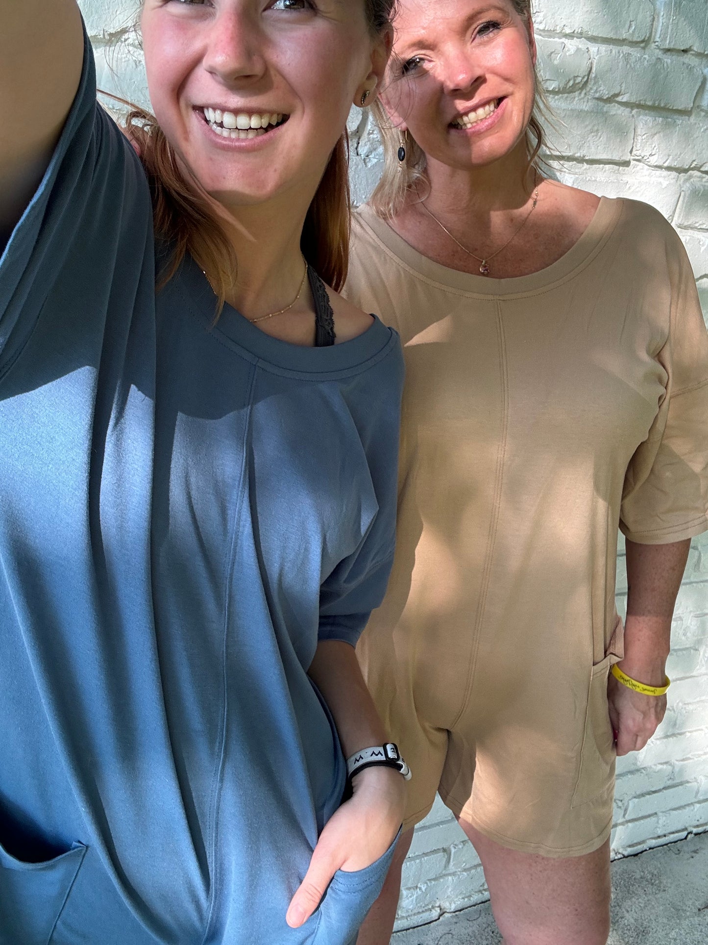 Bailey Backless V-Neck Short Sleeve Pocket Romper