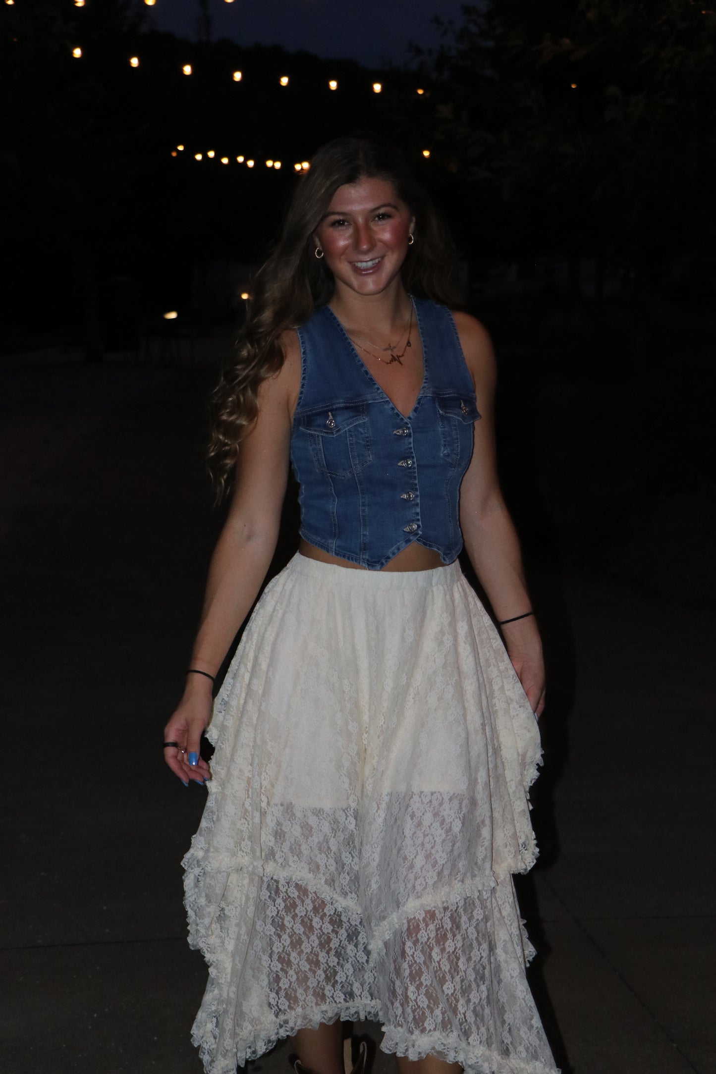 Sleeveless Denim Vest