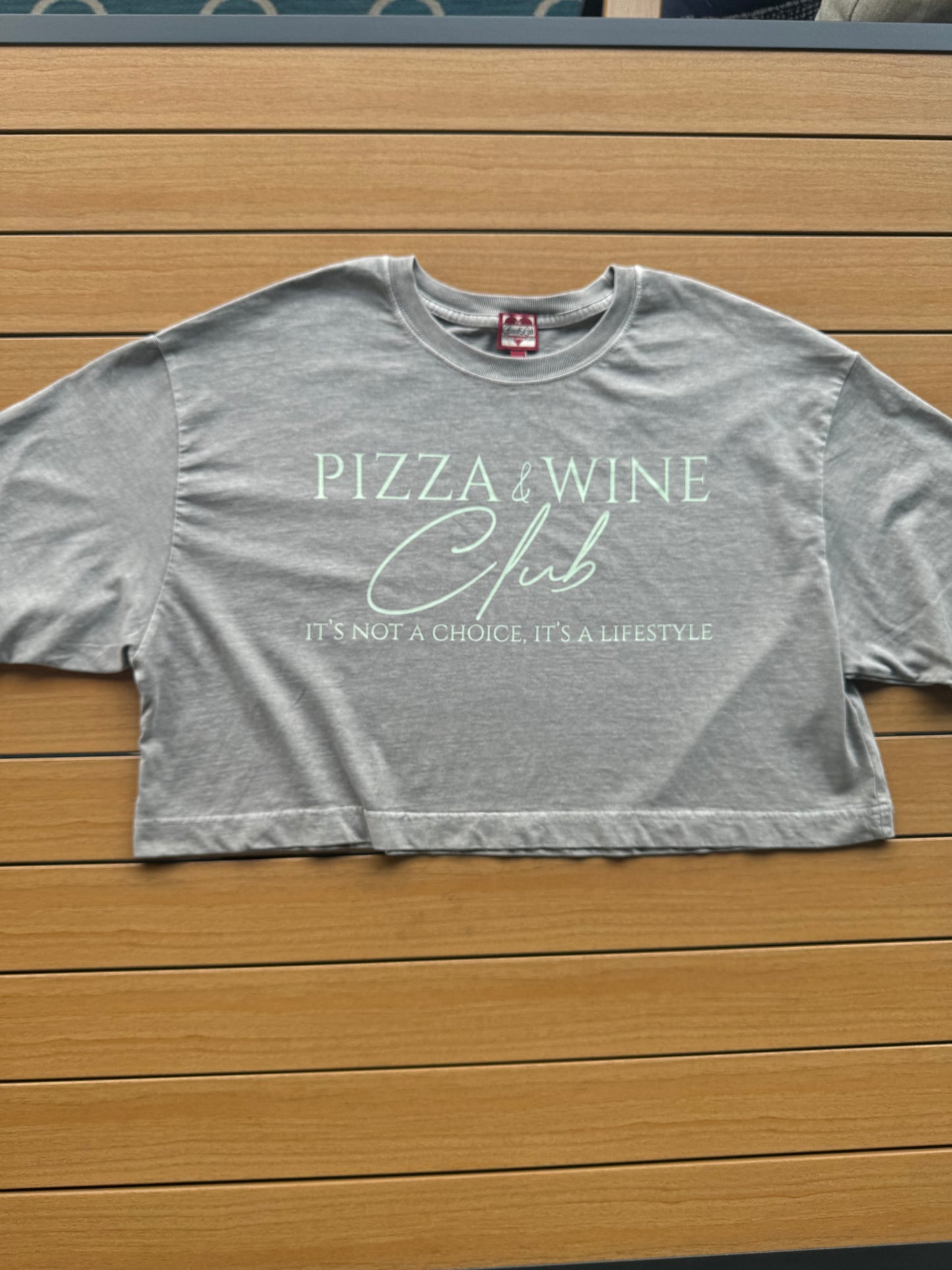 Oversized Organic Cotton Drop Shoulder Boxy Crop Graphic Tee