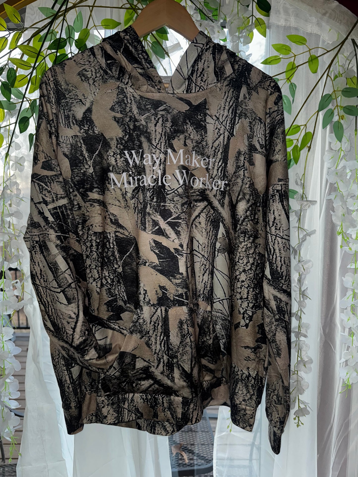 Way Maker, Miracle Worker Camo Hoodie