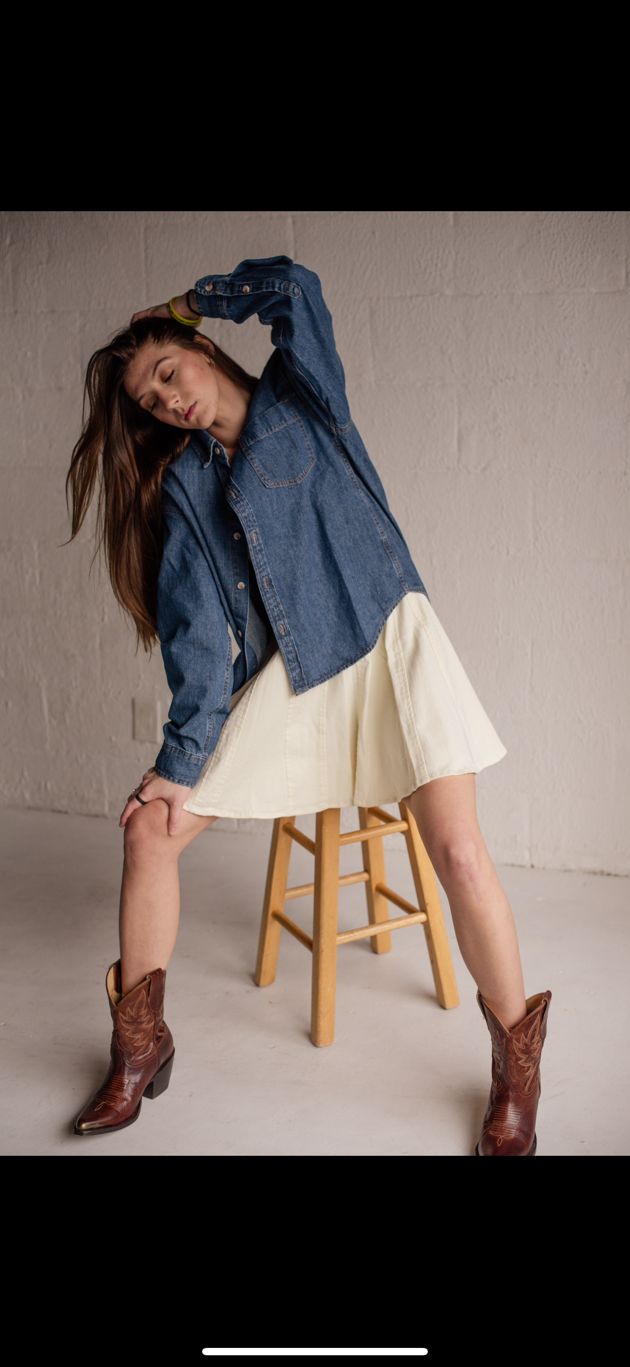 Denim Button Down Shirt
