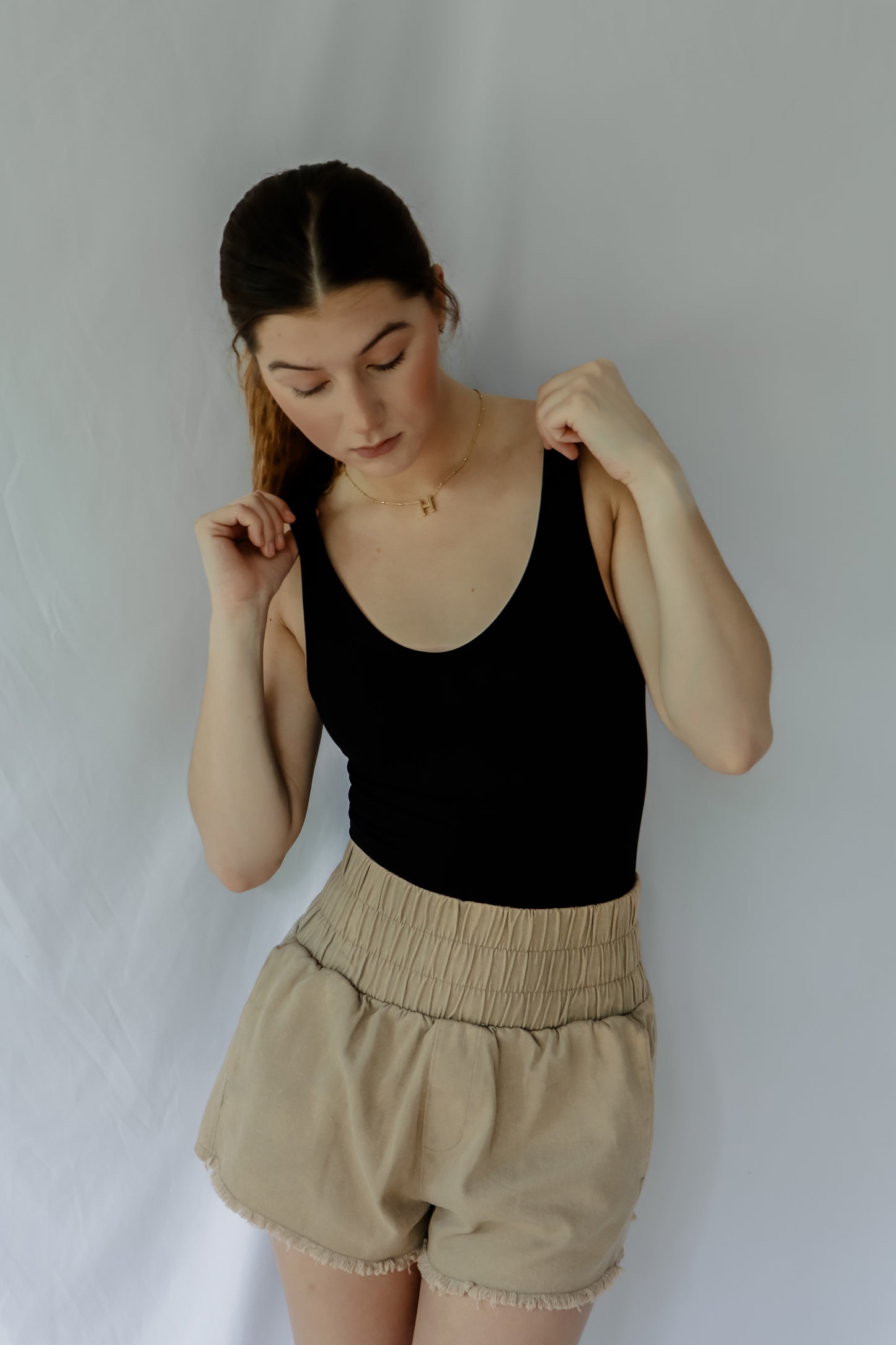 Yours Truly Double Lined Scoop Bodysuit