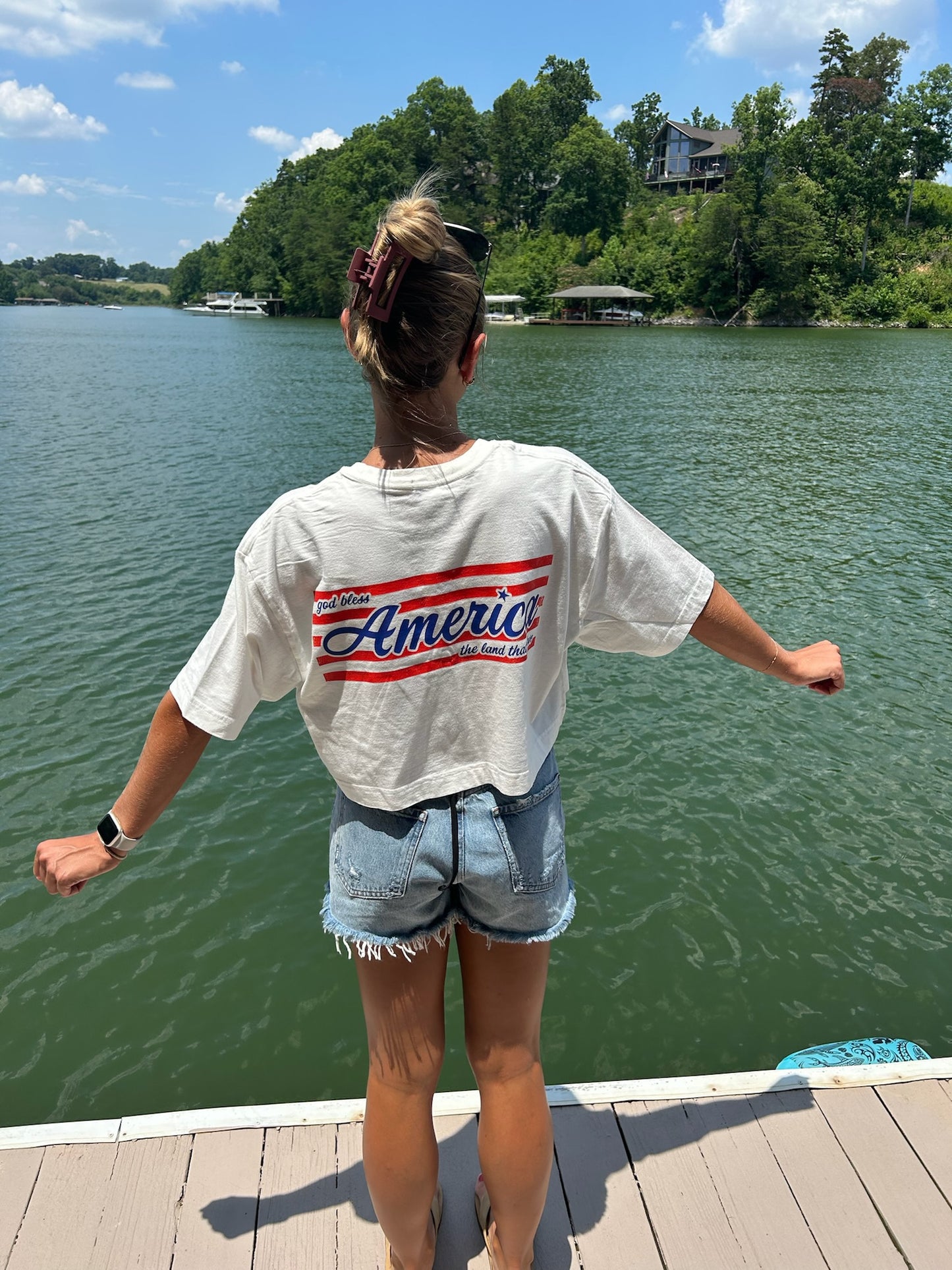 Oversized Organic Cotton Drop Shoulder Boxy Crop Graphic Tee