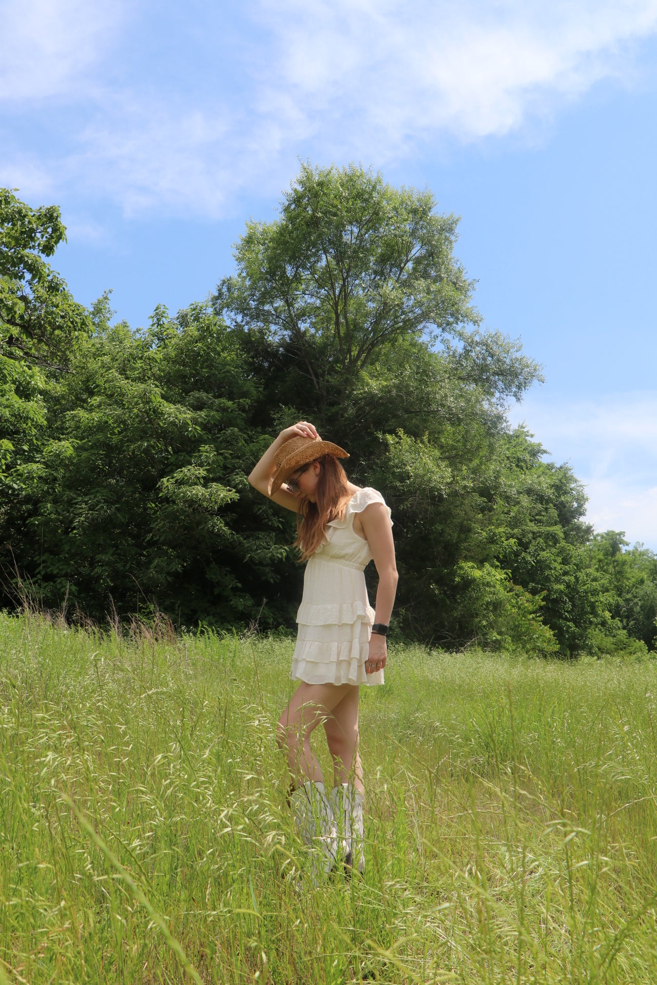 Delilah Open Back Tiered Mini Dress