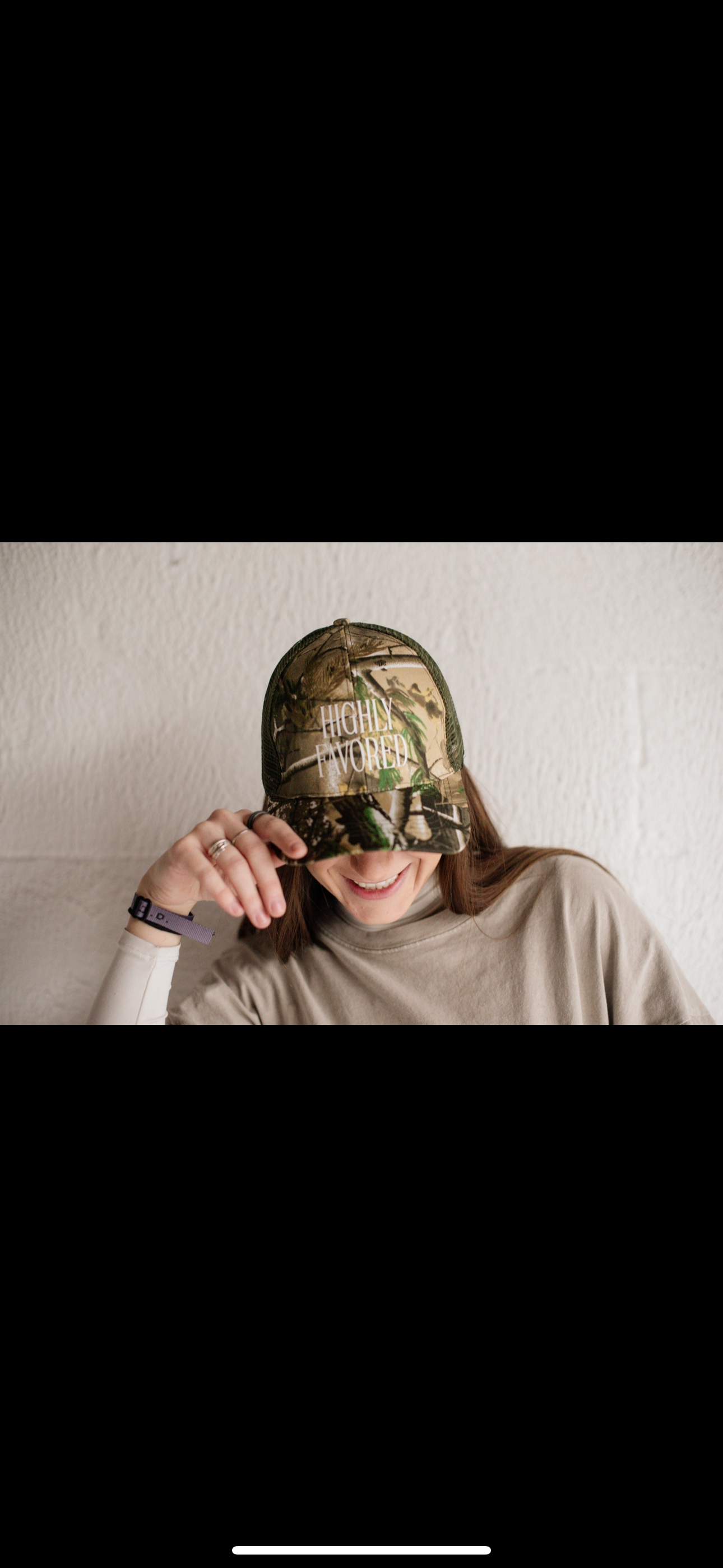 Highly Favored Camo Unisex Camo Adjustable Hat