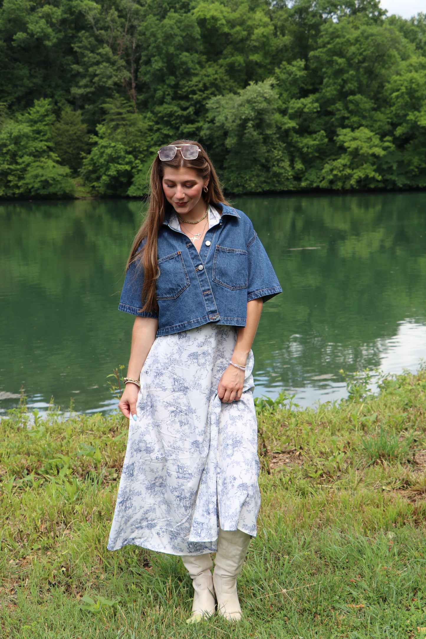 The Carolina Halter Midi Dress