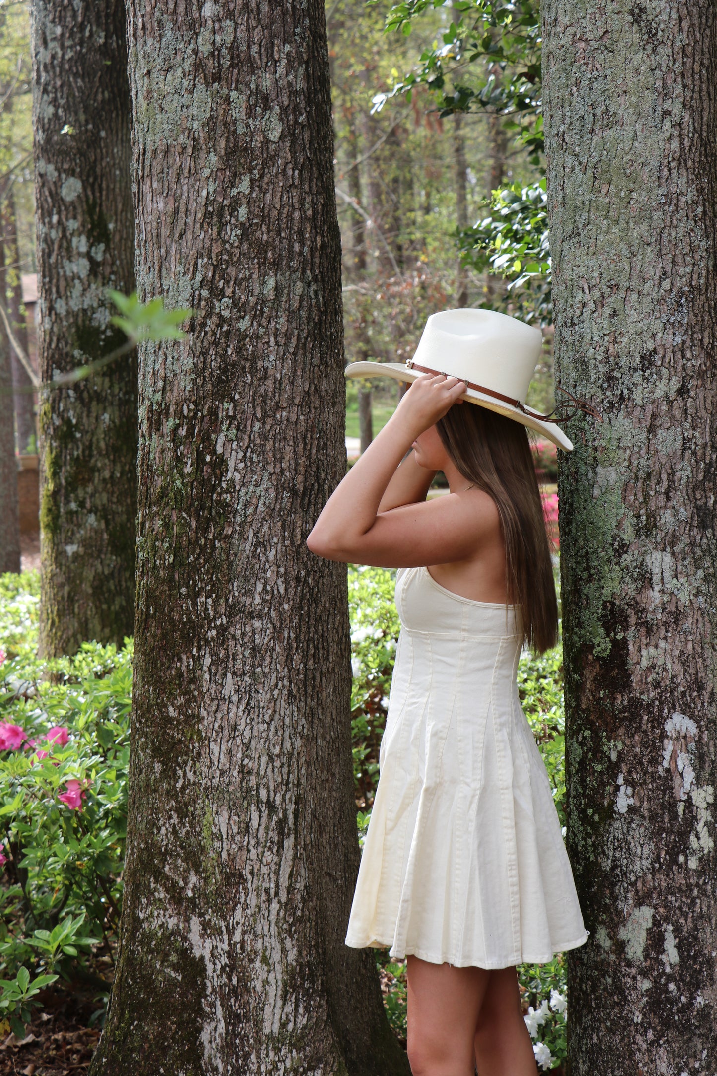 Sun Kissed Country Denim Fit And Flare Mini Dress