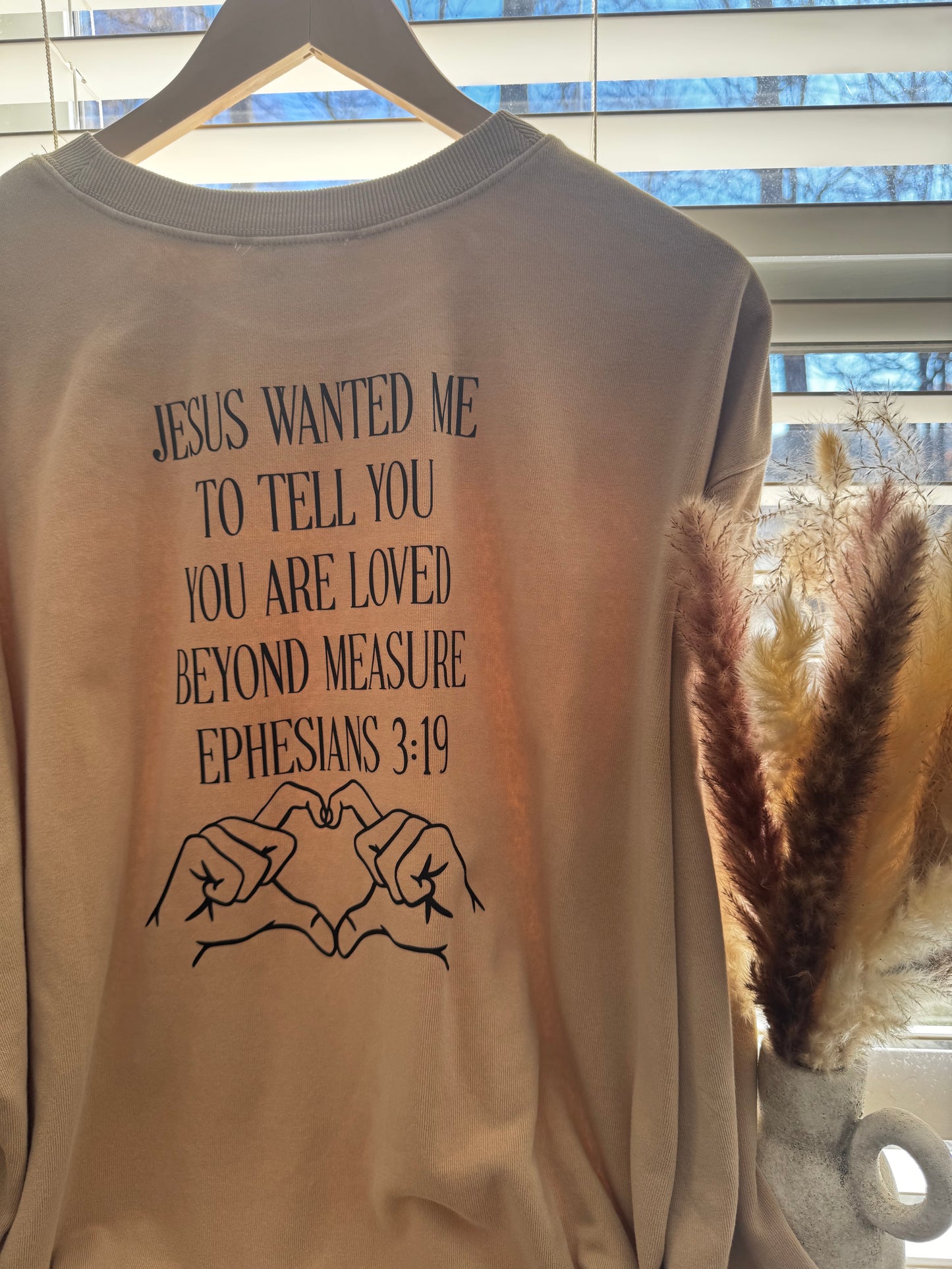 Ephesians 3:19 Drop Shoulder Crew Sweatshirt