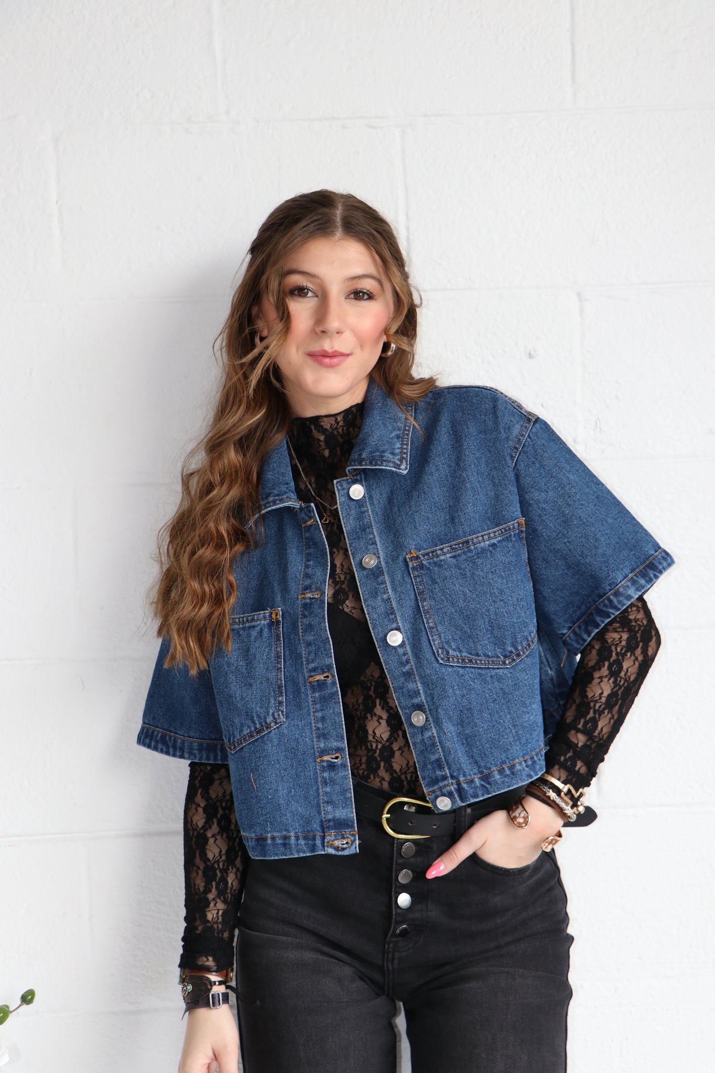 High Neck Fitted Sheer Mesh Lace Knit Top