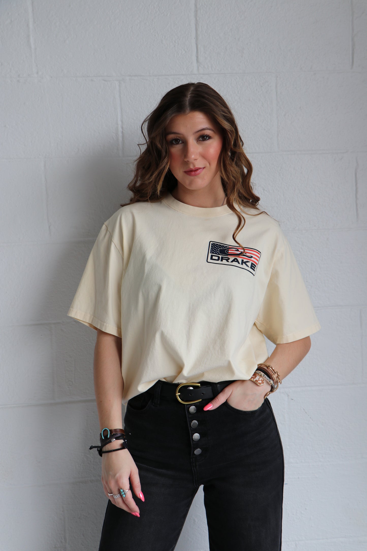 American Flag Duck Drake Graphic Tee