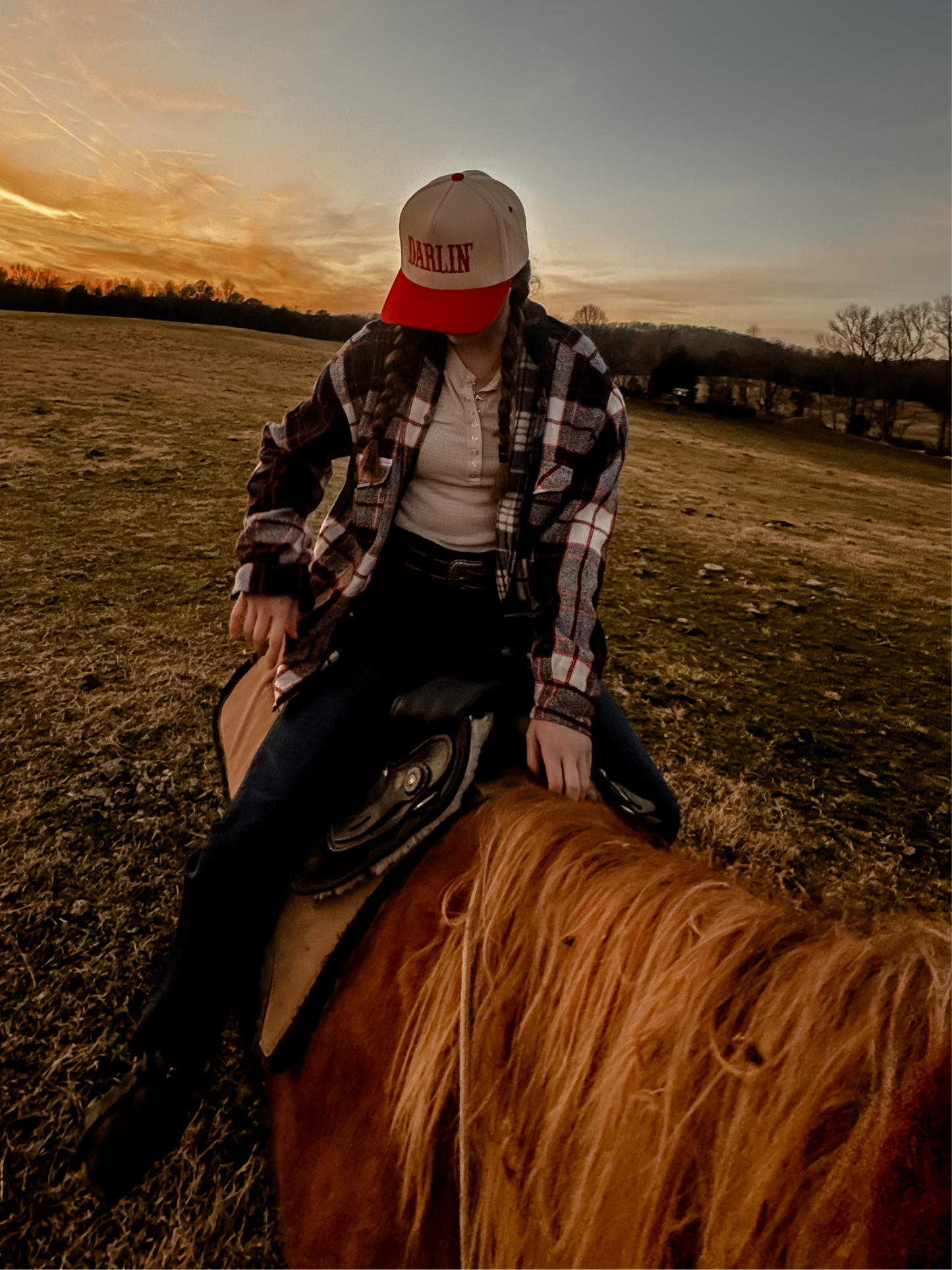 DARLIN' Corduroy Trucker Baseball Cap