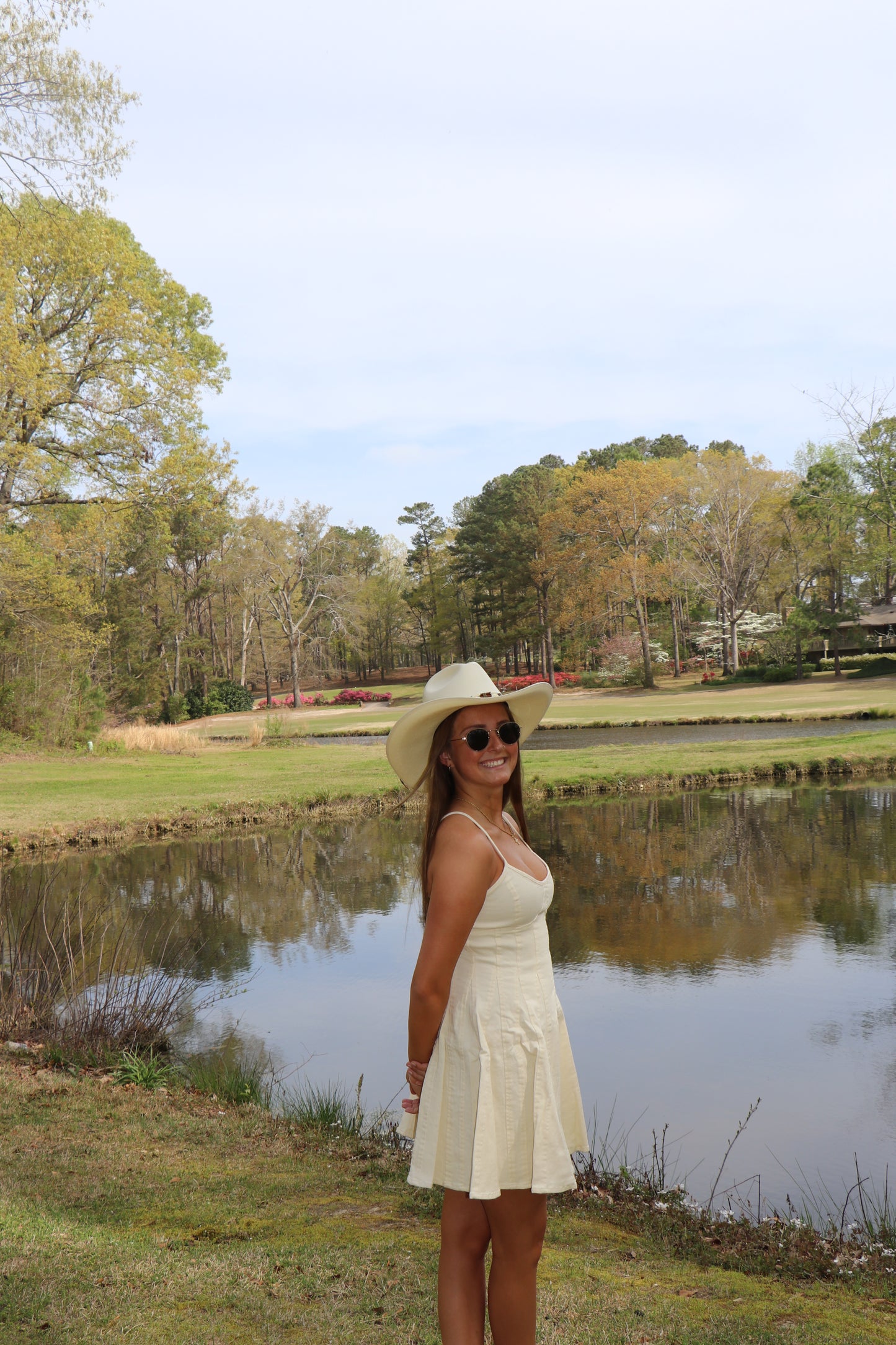 Sun Kissed Country Denim Fit And Flare Mini Dress