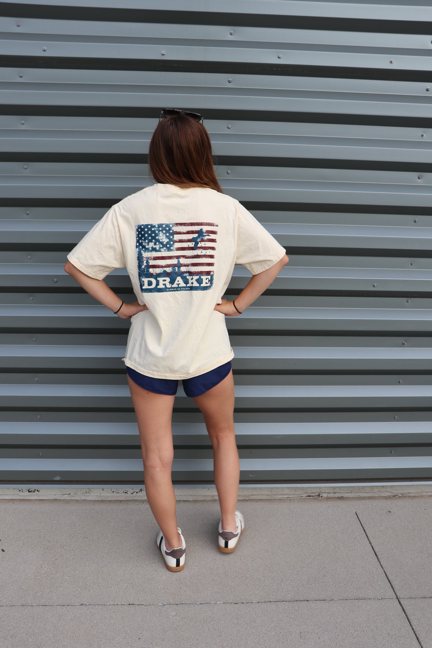 American Flag Duck Drake Graphic Tee