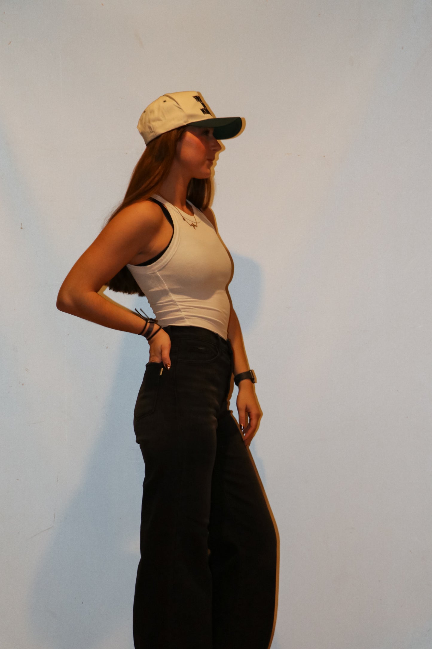 Everyday Black High-Waist Button Up Wide Leg Jeans