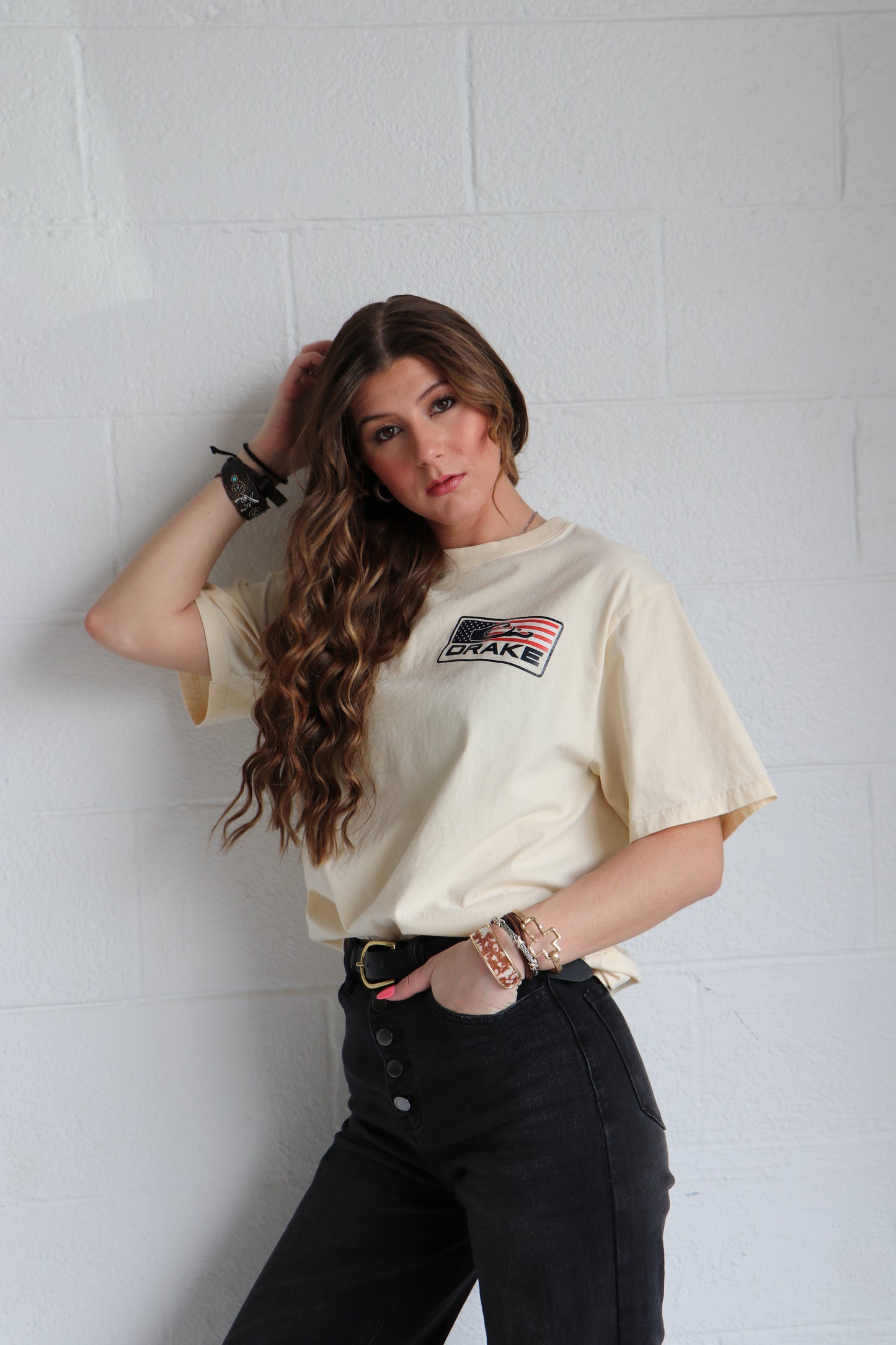 American Flag Duck Drake Graphic Tee