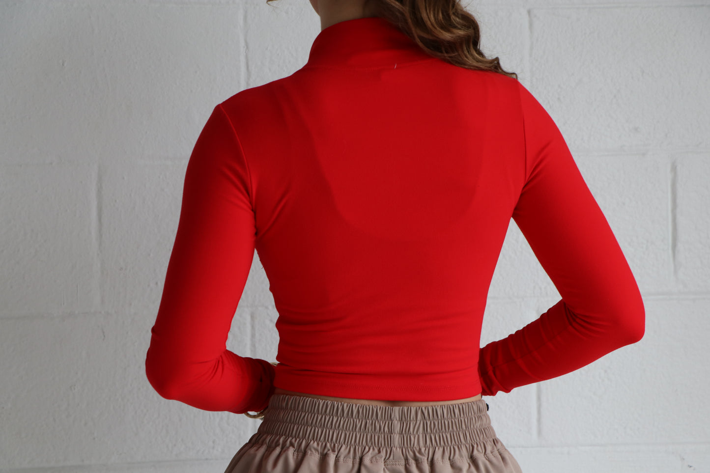 Long Sleeve Mock Neck Zip-Up Workout Jacket