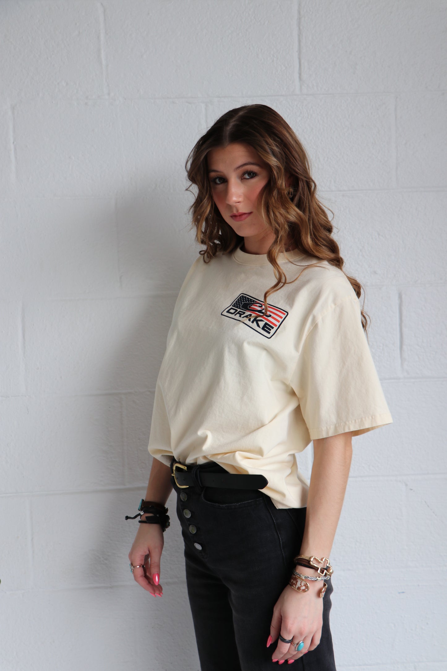 American Flag Duck Drake Graphic Tee