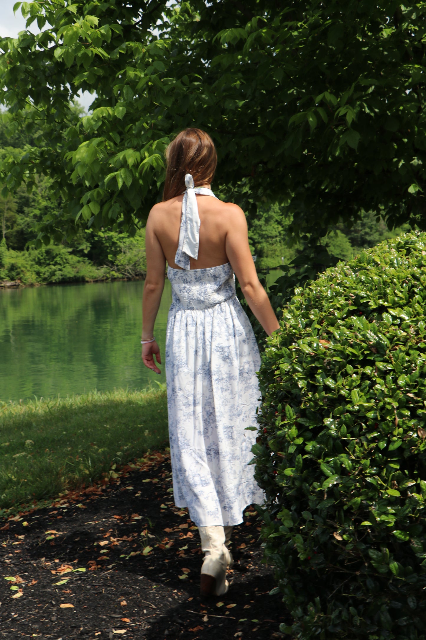 The Carolina Halter Midi Dress
