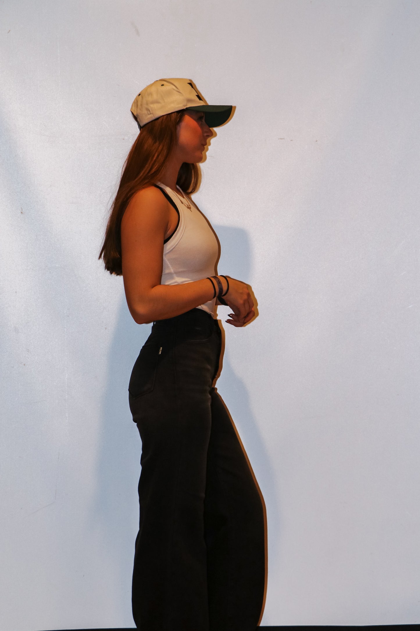 Everyday Black High-Waist Button Up Wide Leg Jeans