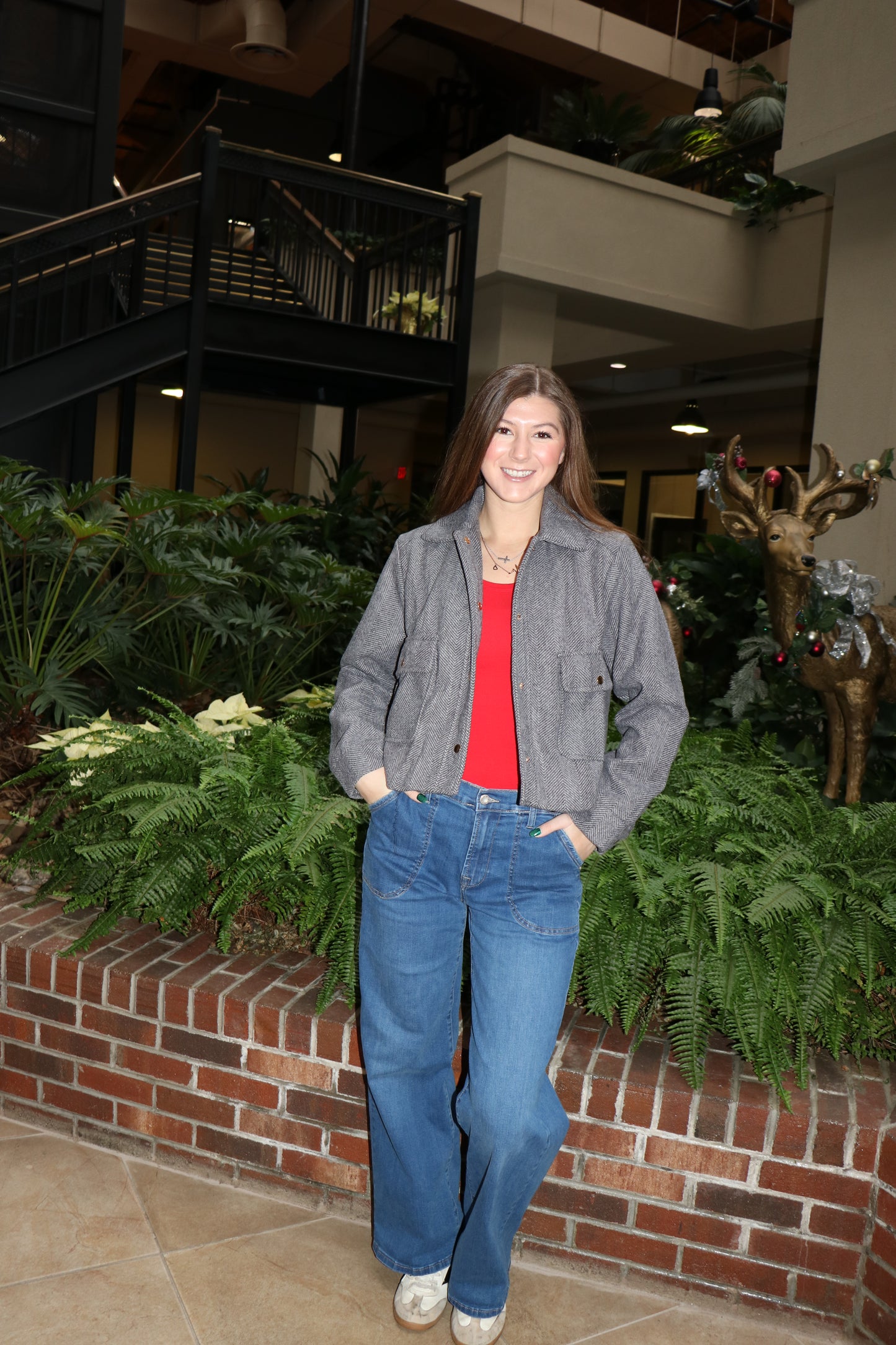 Long Sleeve Scoop Neck Top