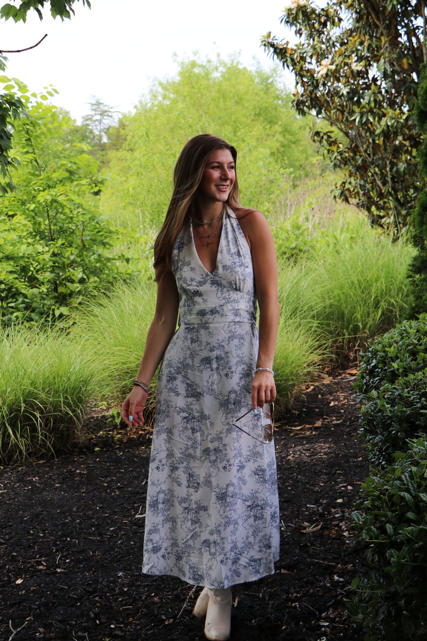 The Carolina Halter Midi Dress