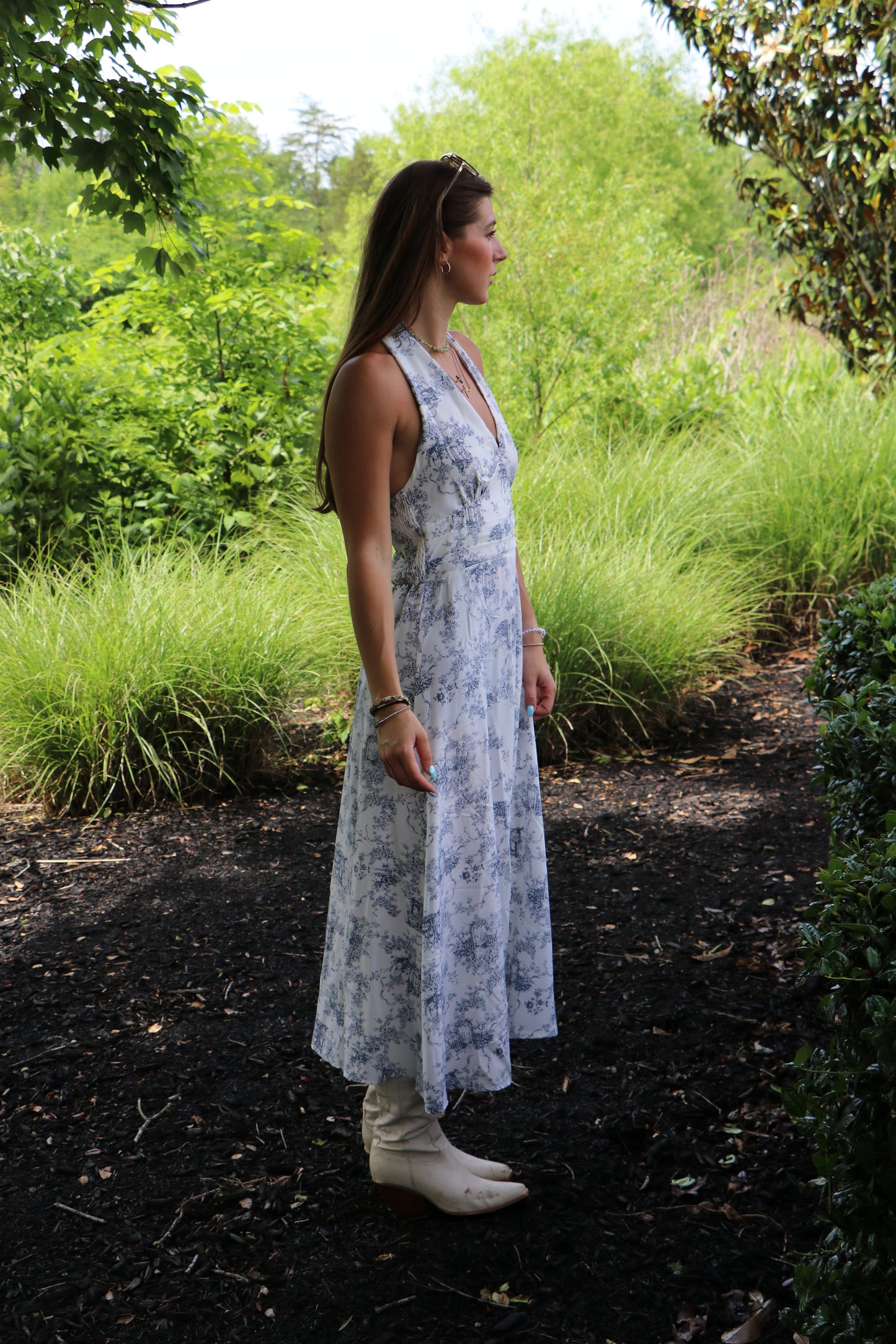 The Carolina Halter Midi Dress
