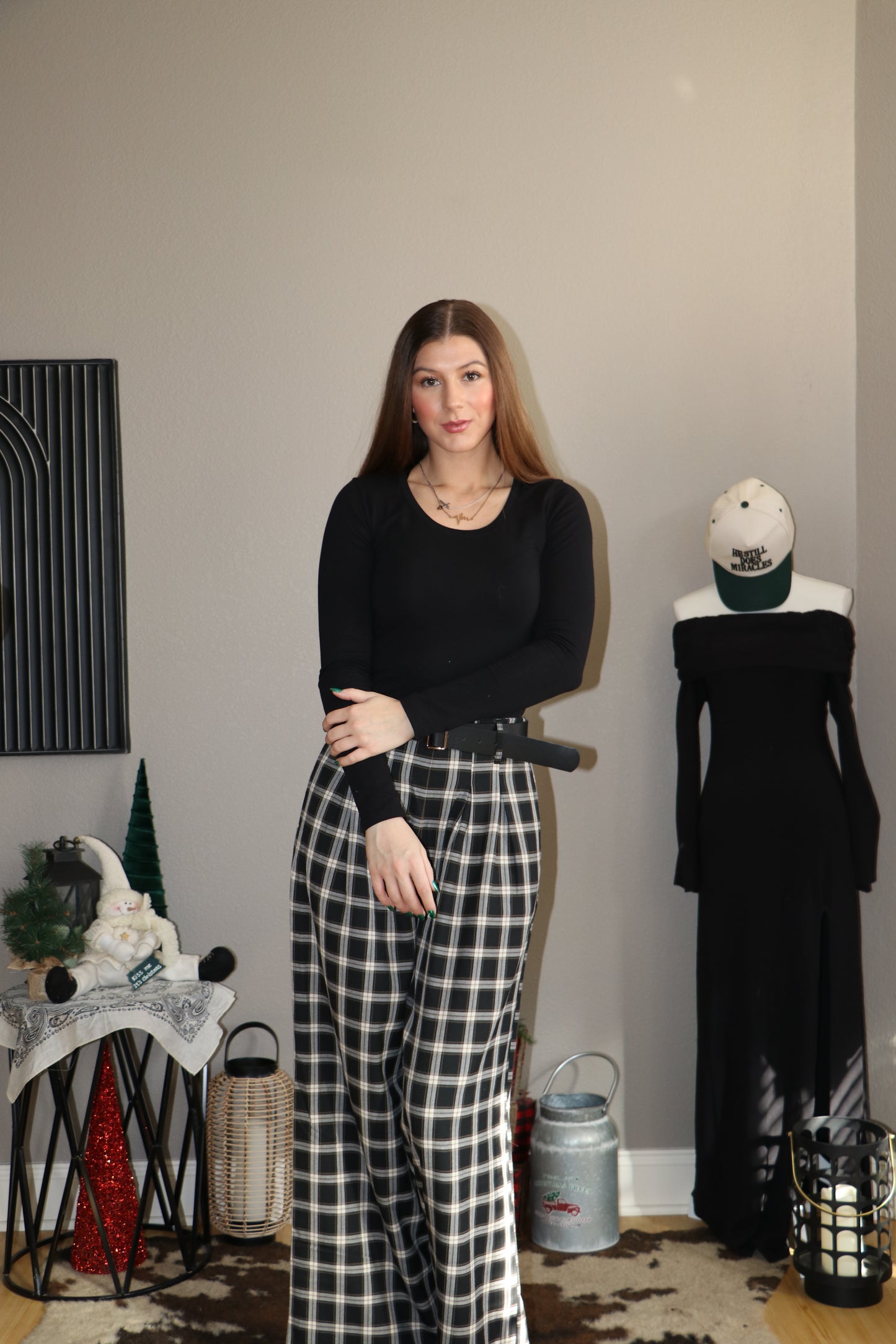 Long Sleeve Scoop Neck Top