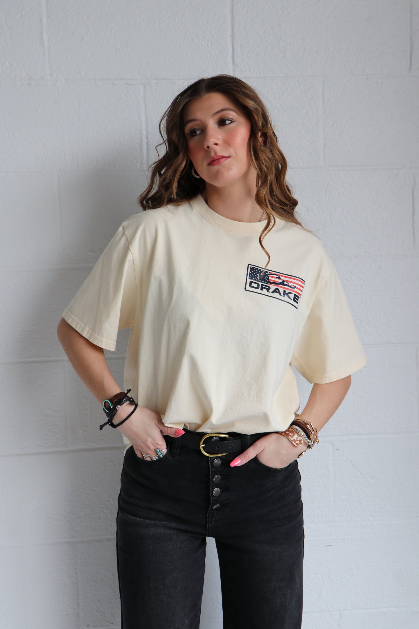 American Flag Duck Drake Graphic Tee