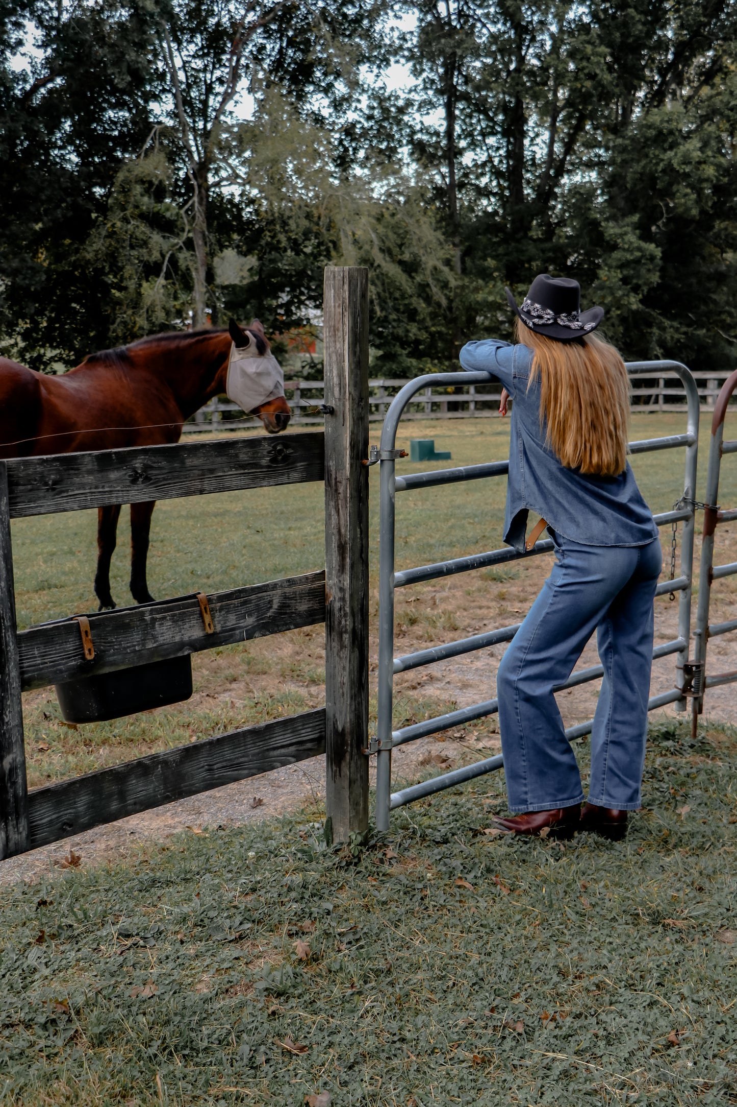 Medium Wash High Rise Patched Pocket Wide Leg Jeans
