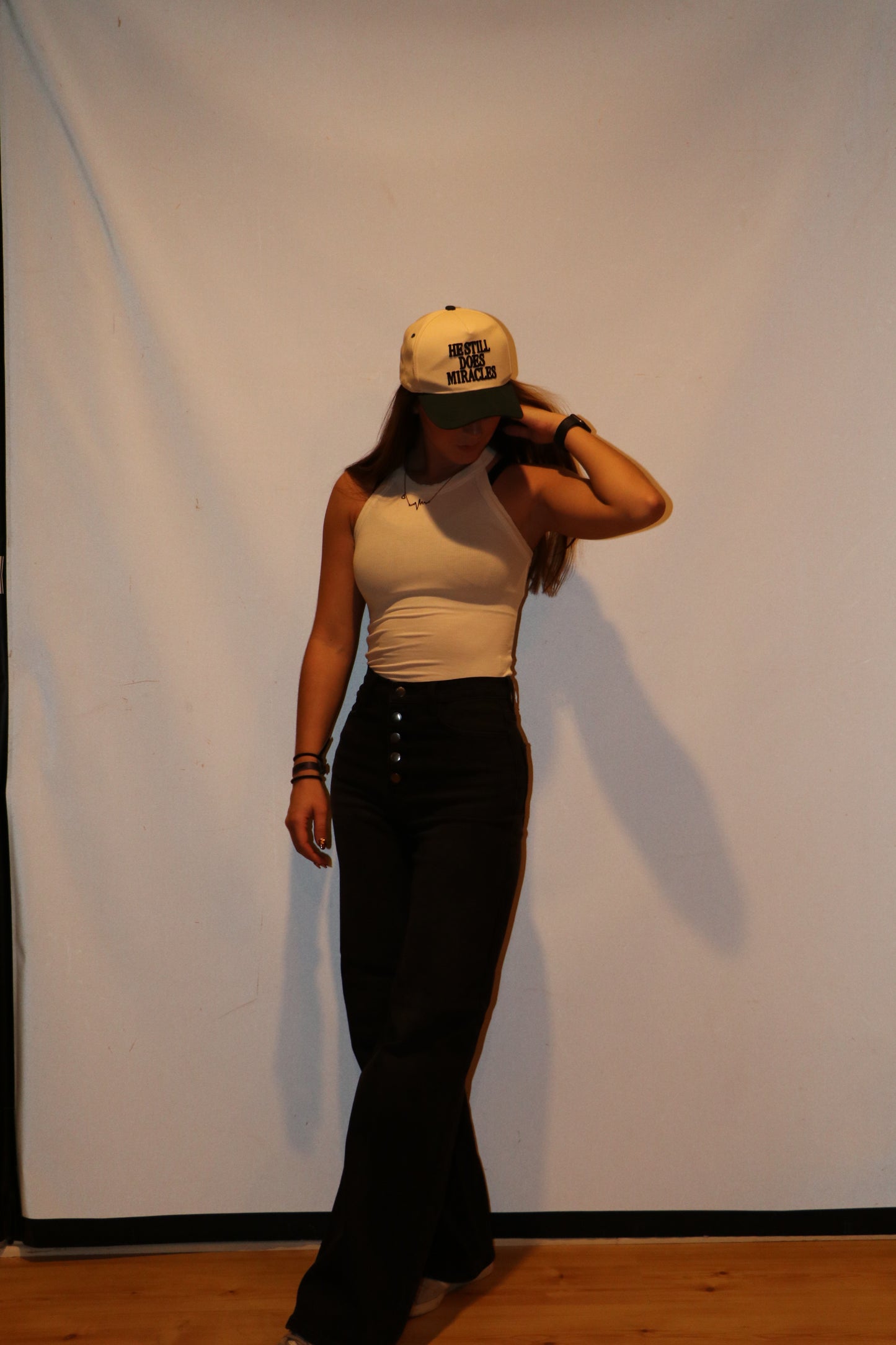 Everyday Black High-Waist Button Up Wide Leg Jeans