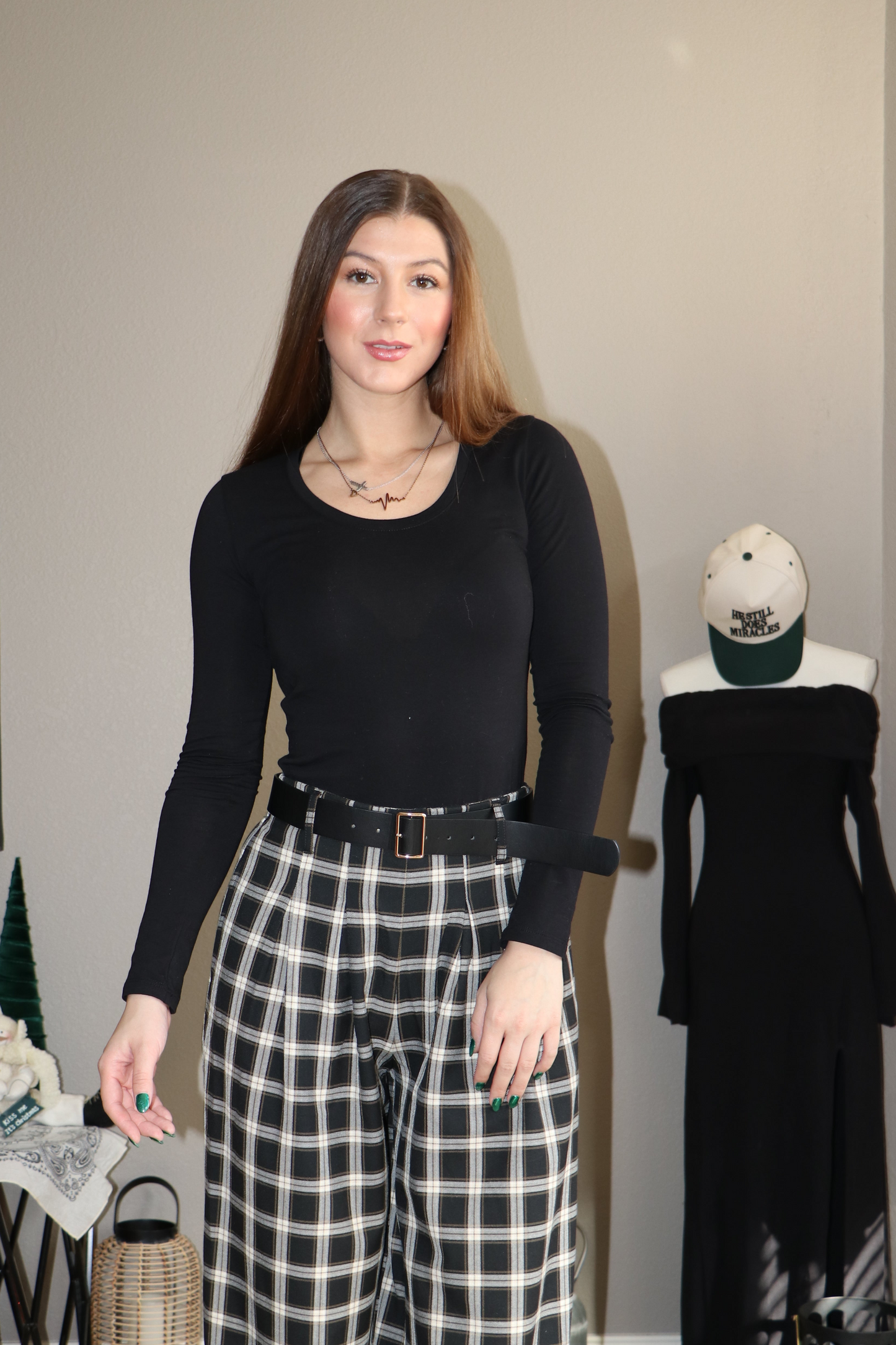 Long Sleeve Scoop Neck Top