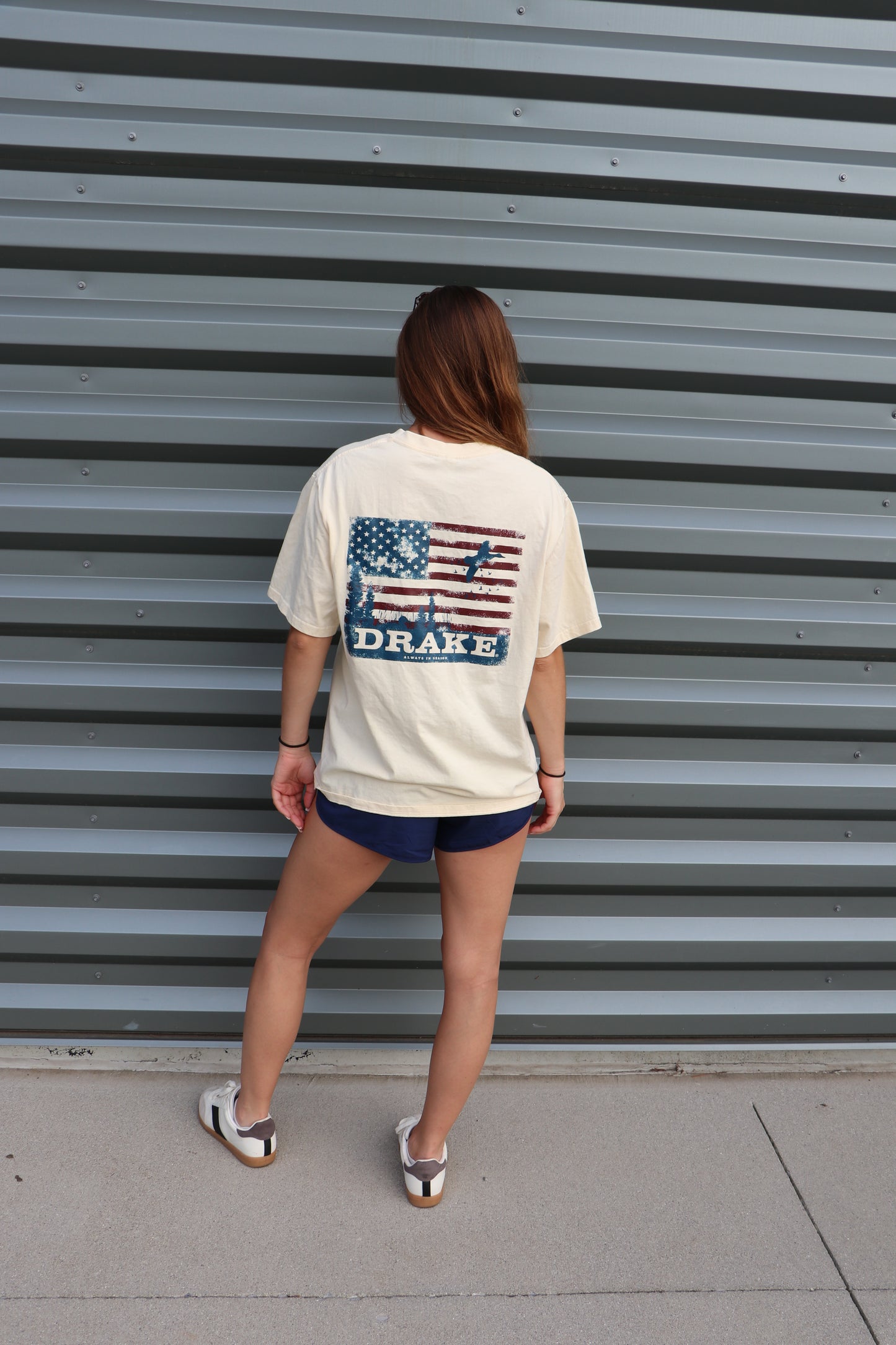 American Flag Duck Drake Graphic Tee