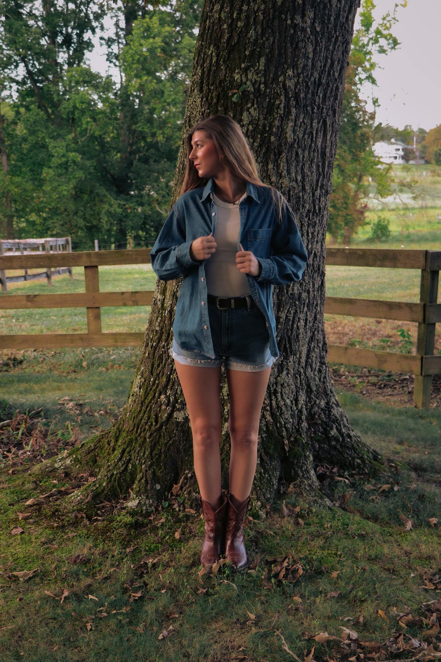 Denim Button Down Shirt